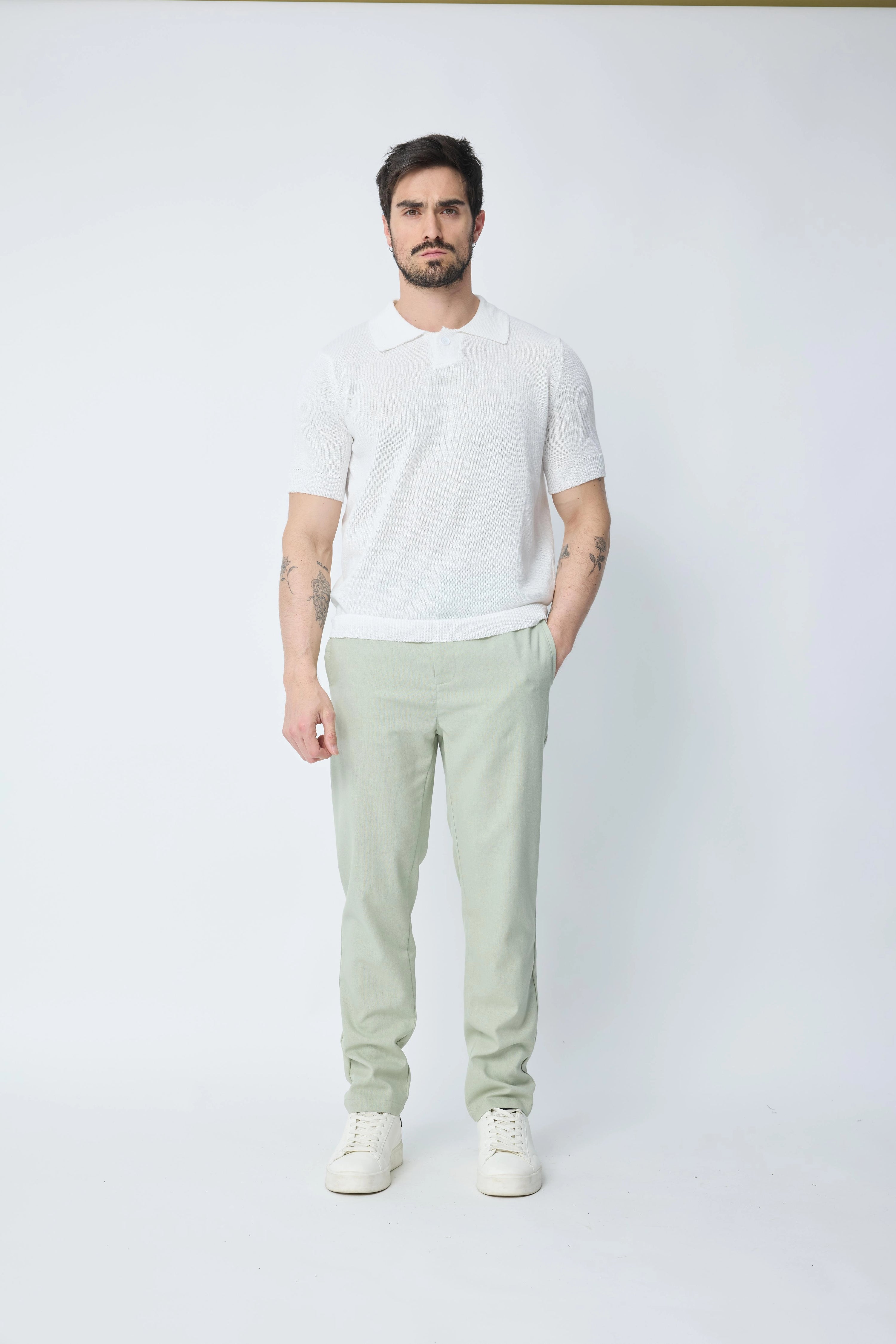 Polo uni manches courtes