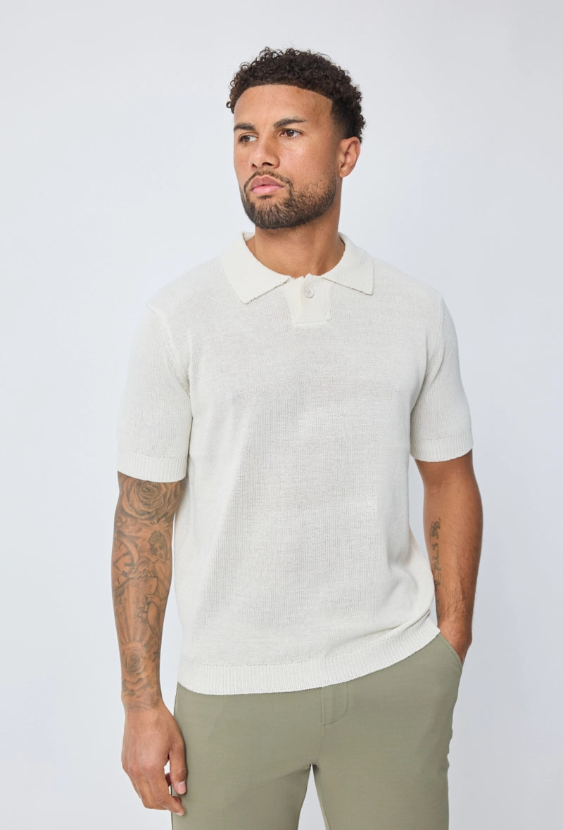 Polo uni manches courtes