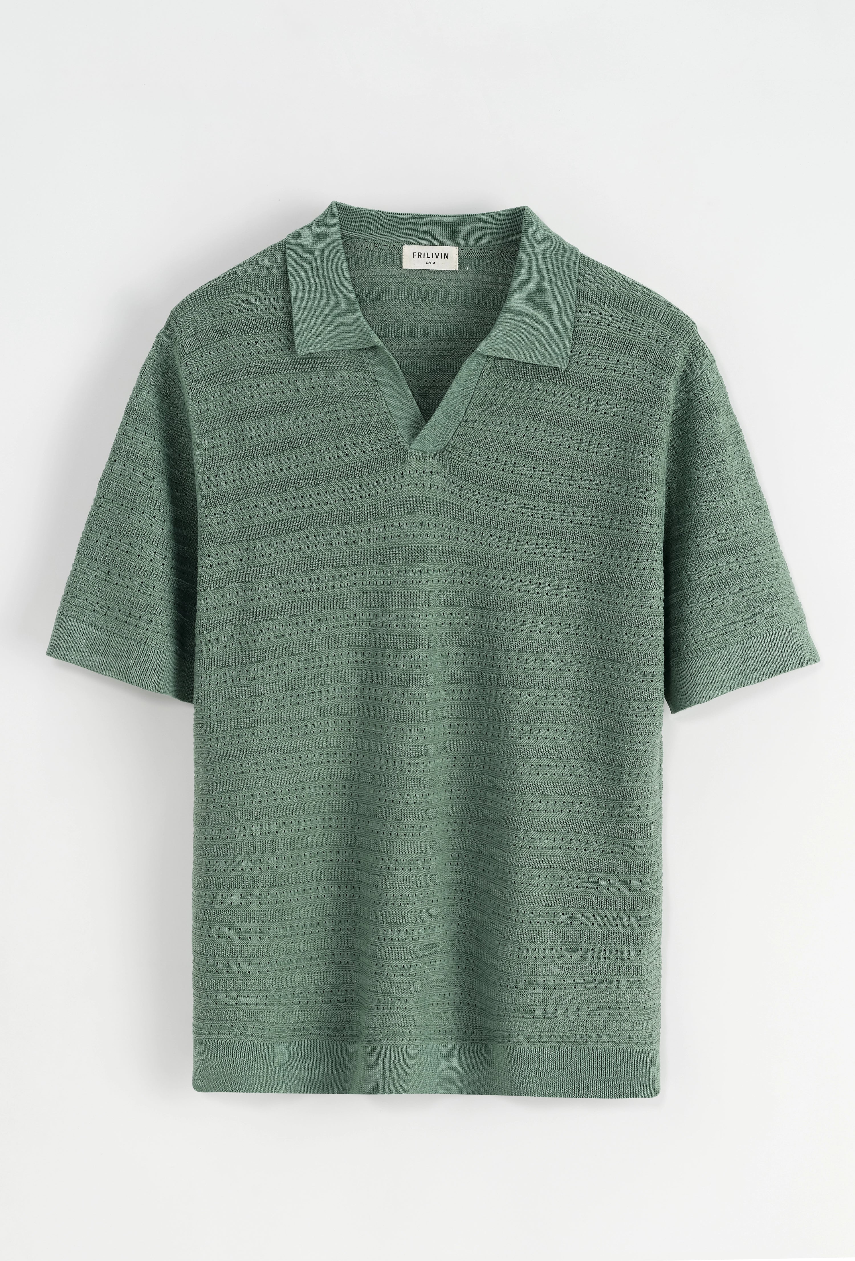 Polo basique col ouvert à revers