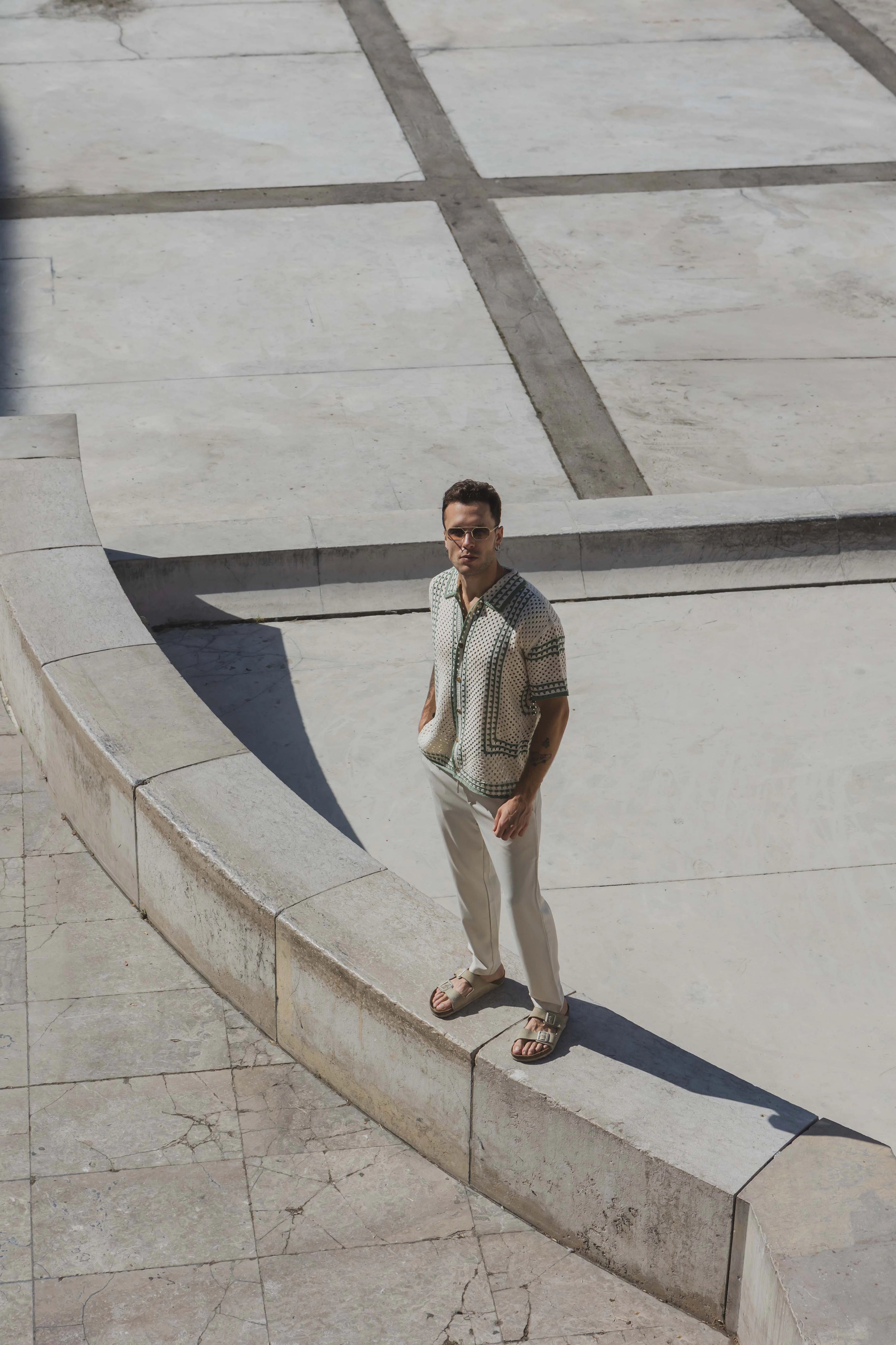 Chemise à motif crochet