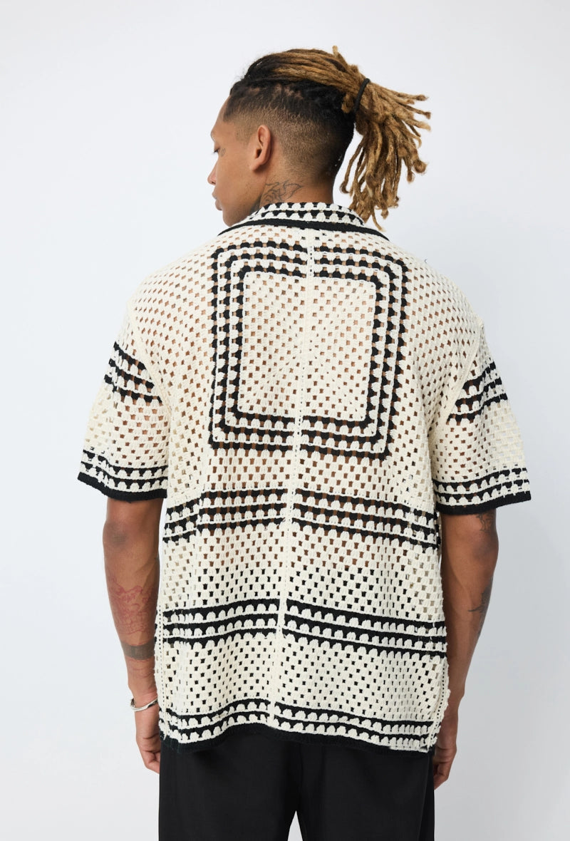 Chemise à motif crochet