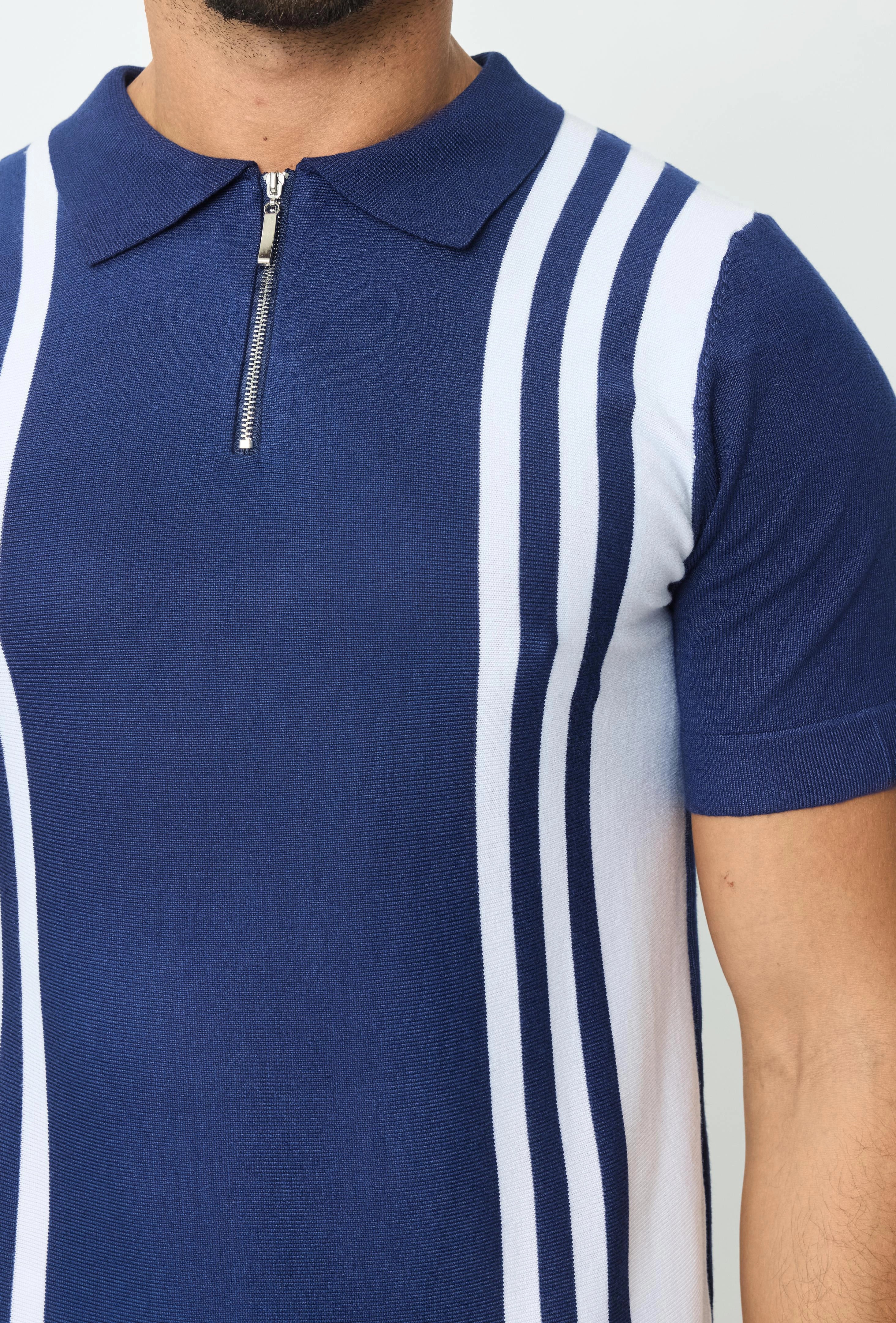 Polo avec détail à rayure