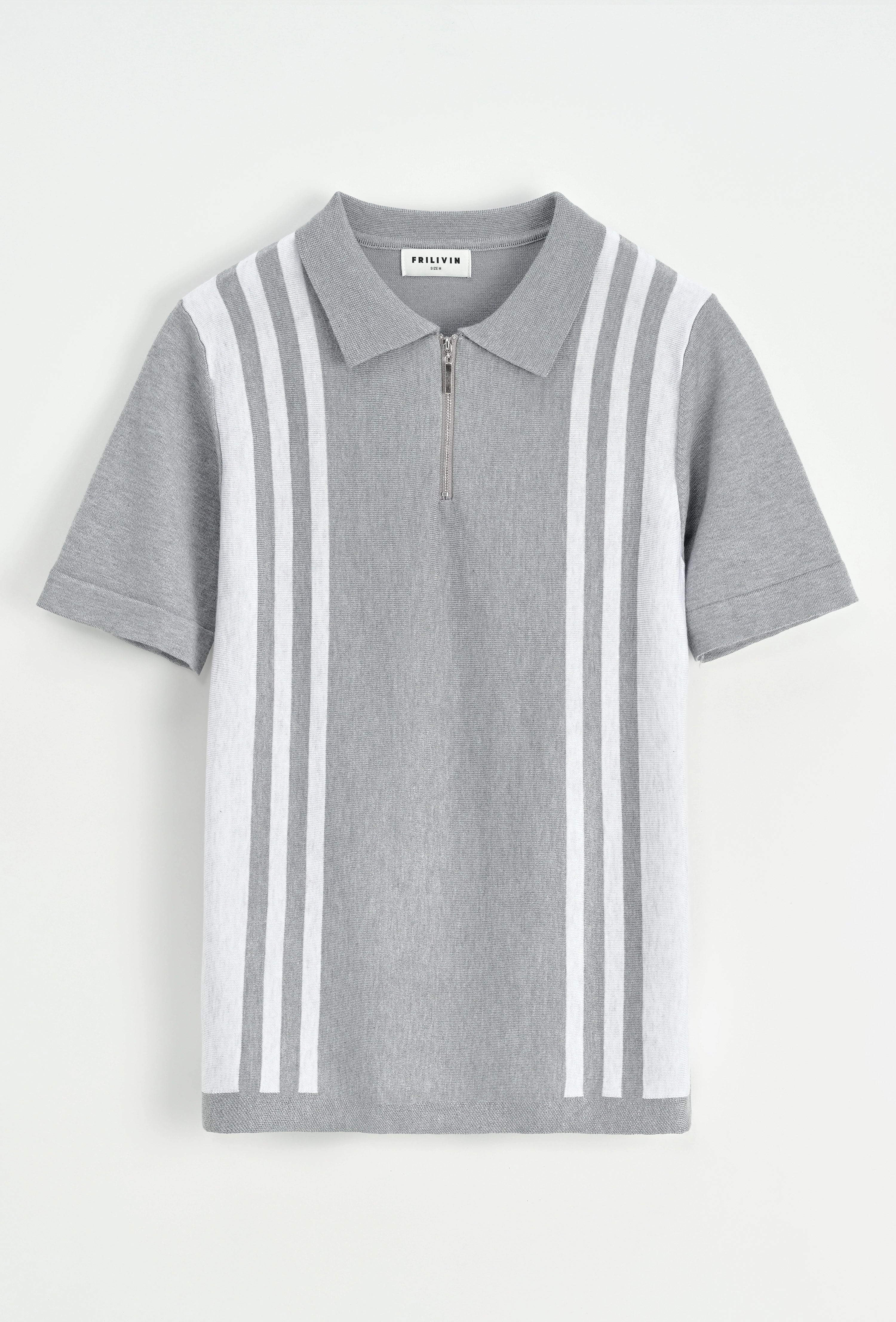 Polo avec détail à rayure