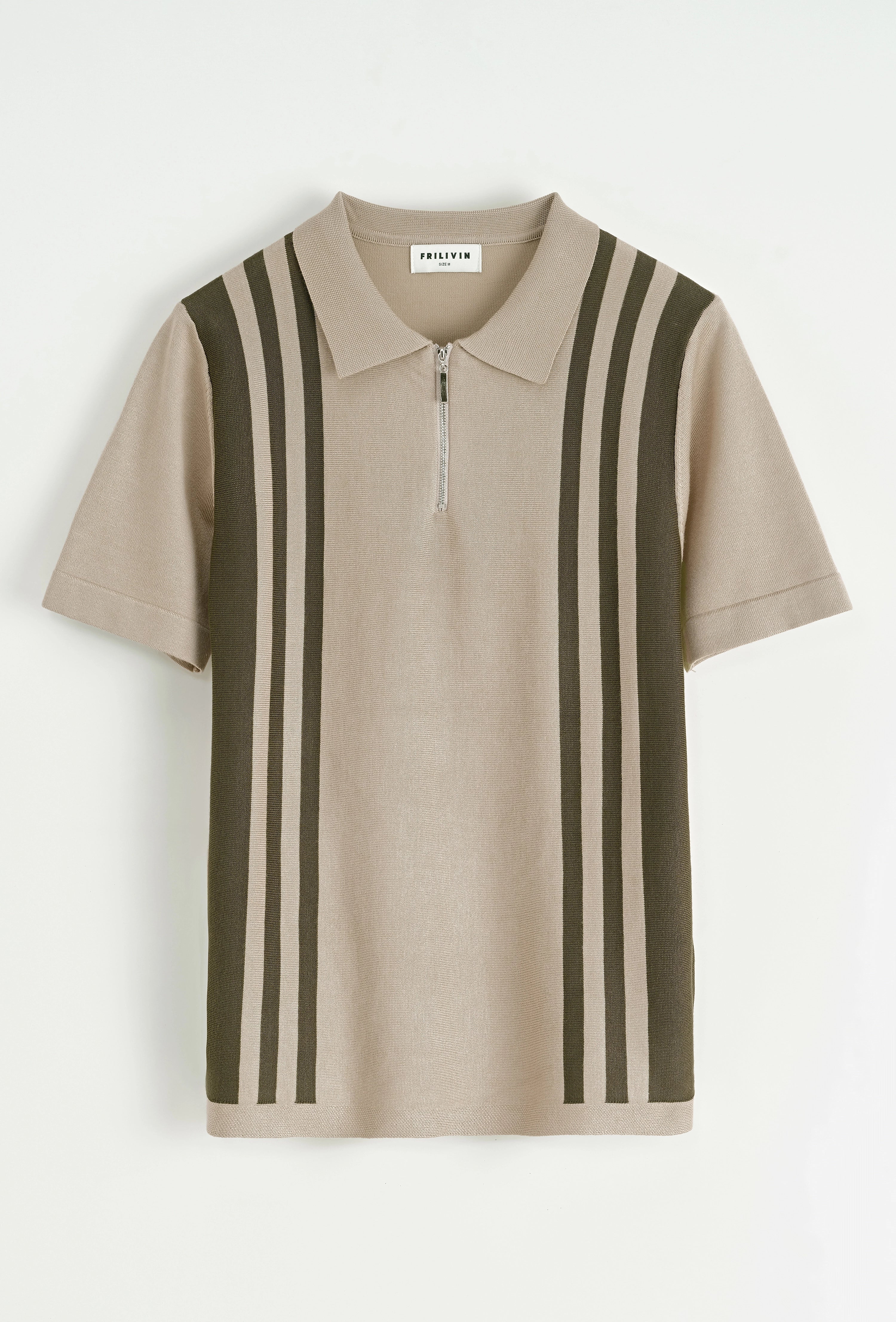 Polo avec détail à rayure