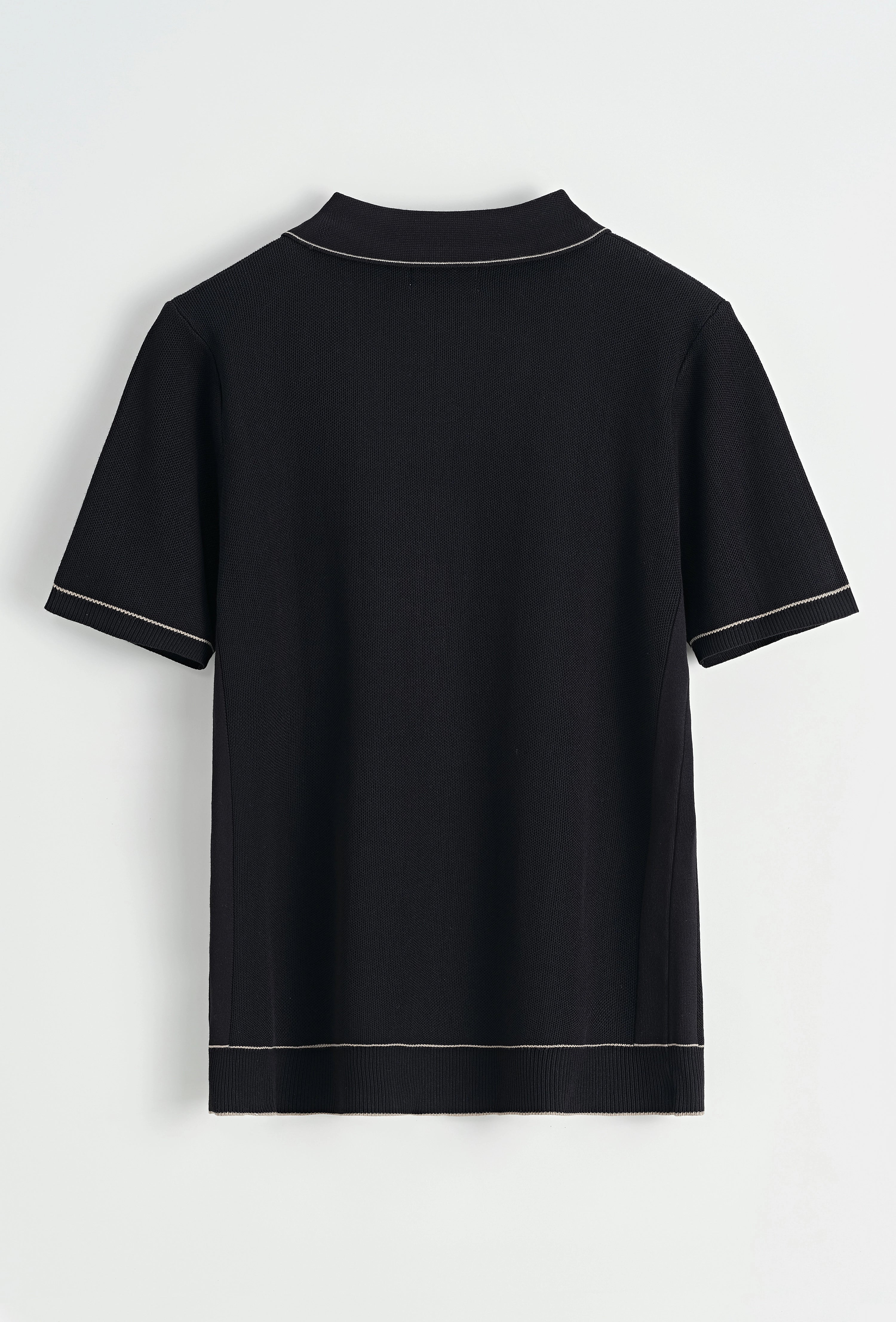 Polo avec détail à rayure