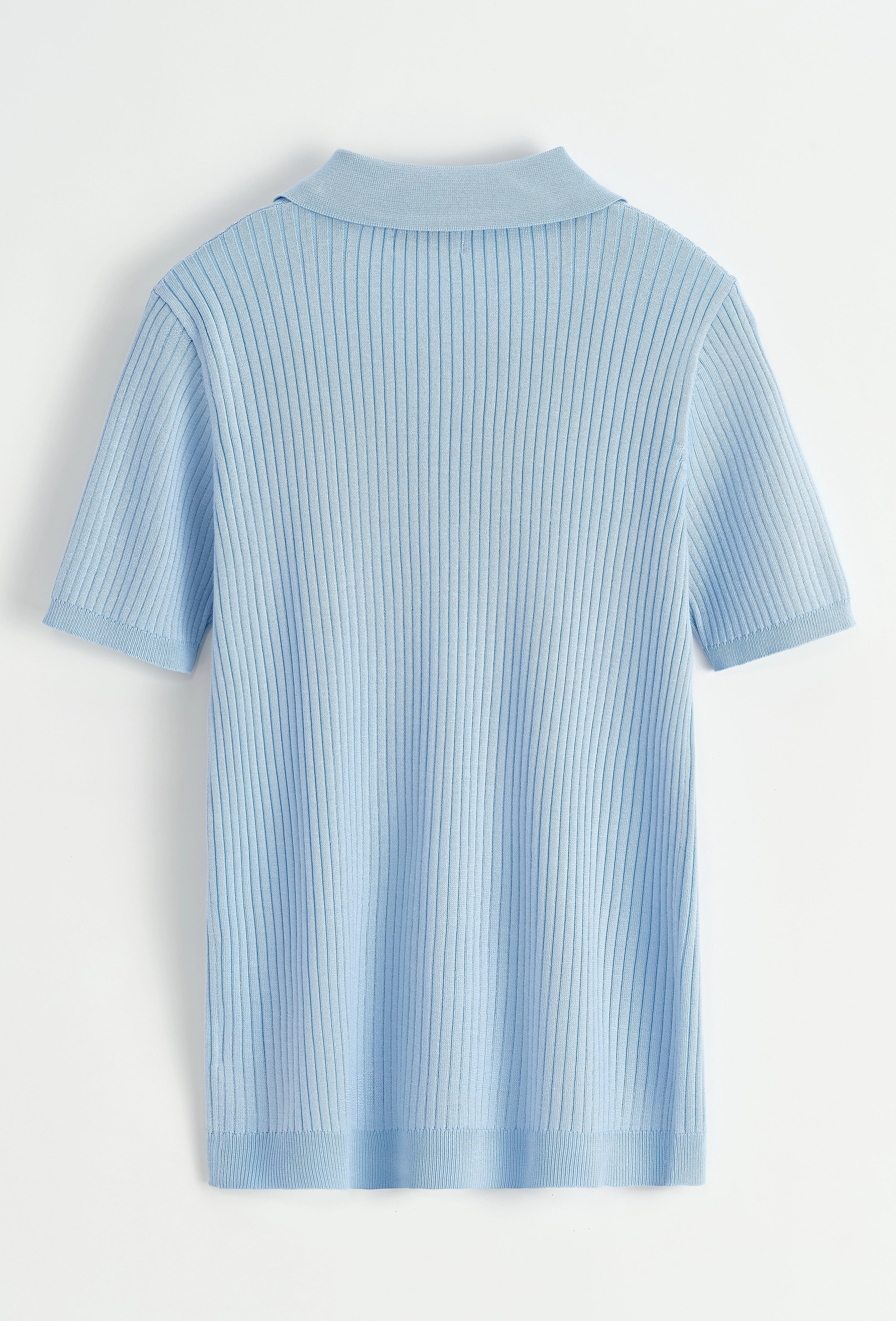 Polo effet rayé uni