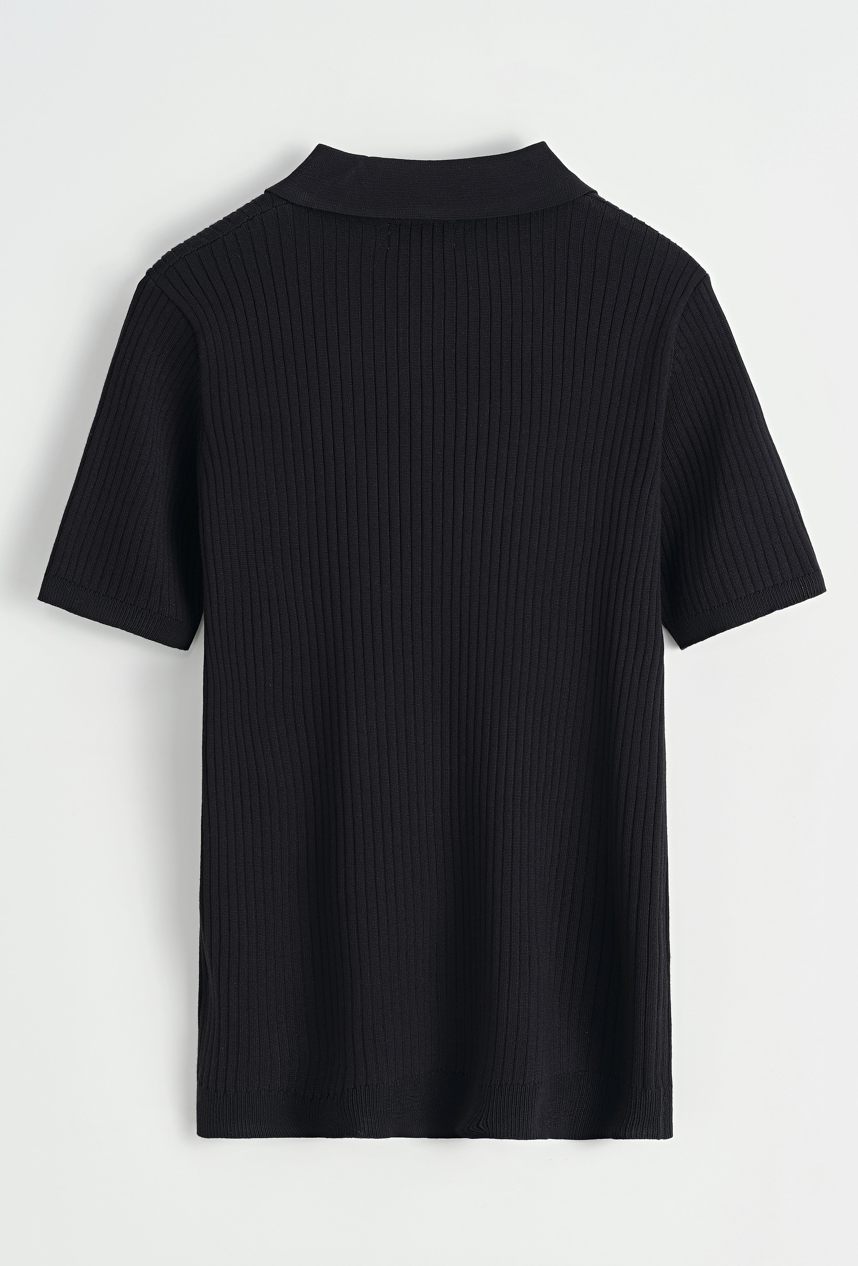 Polo effet rayé uni