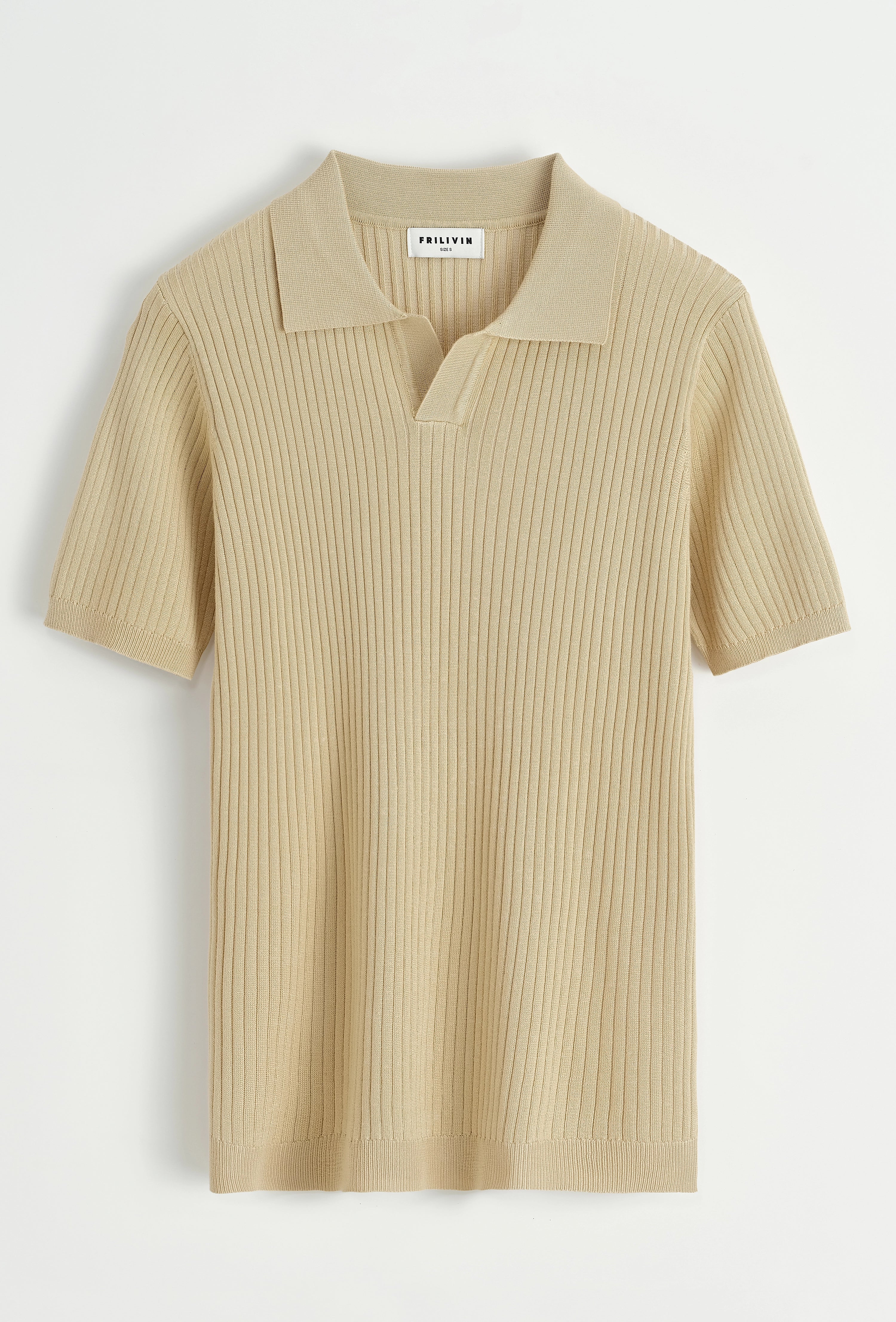 Polo effet rayé uni