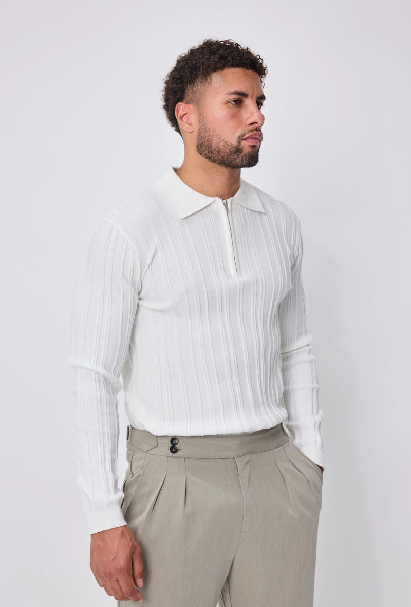 Pull uni manches longues