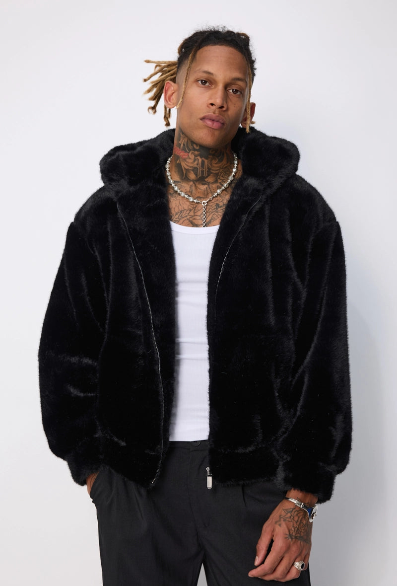 Veste unie à capuche