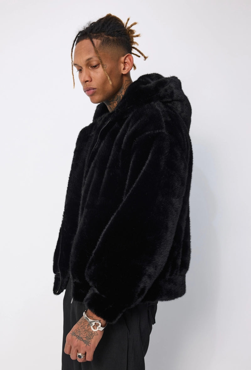 Veste unie à capuche