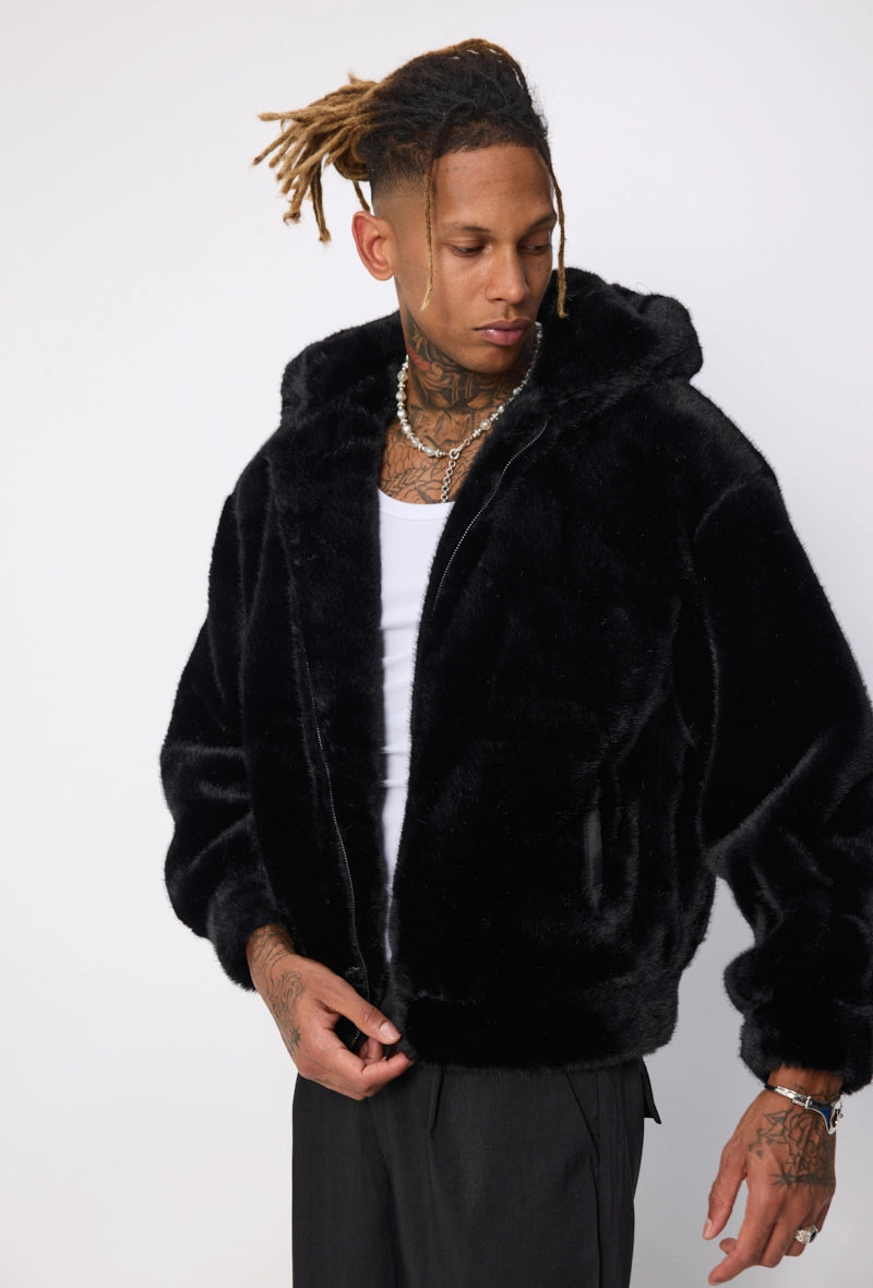 Veste unie à capuche