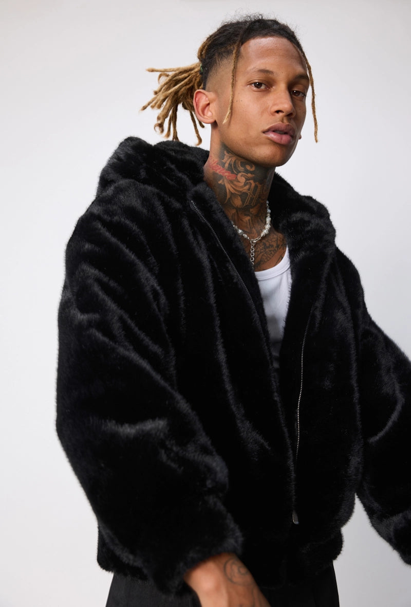 Veste unie à capuche