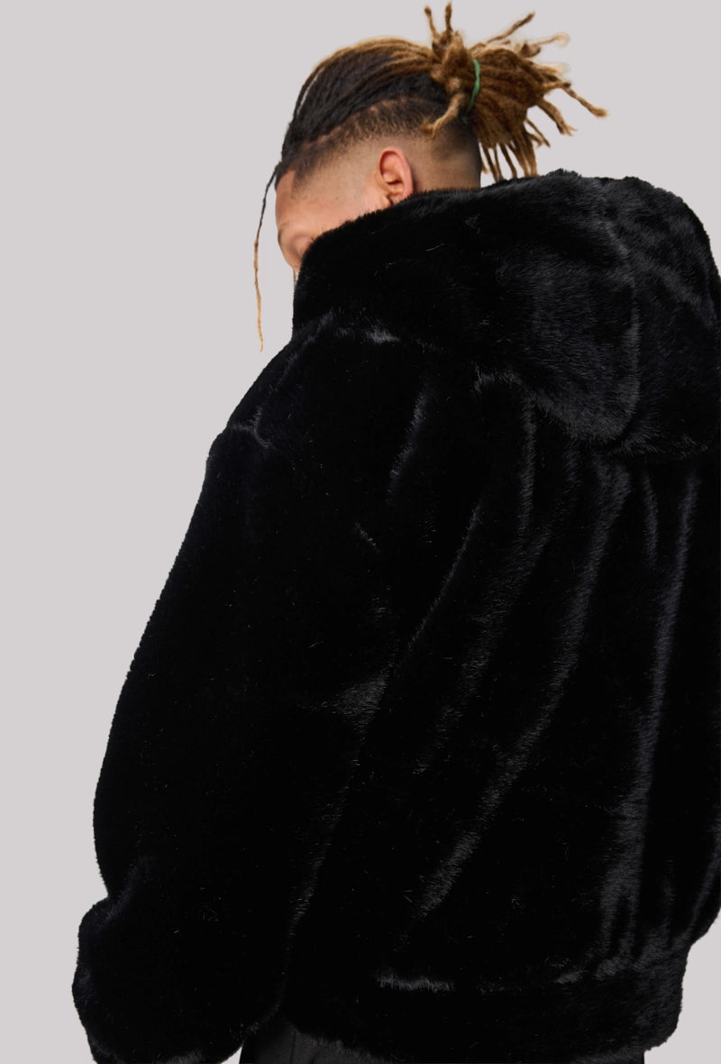 Veste unie à capuche