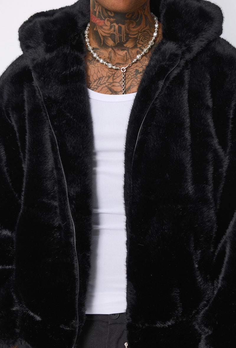 Veste unie à capuche