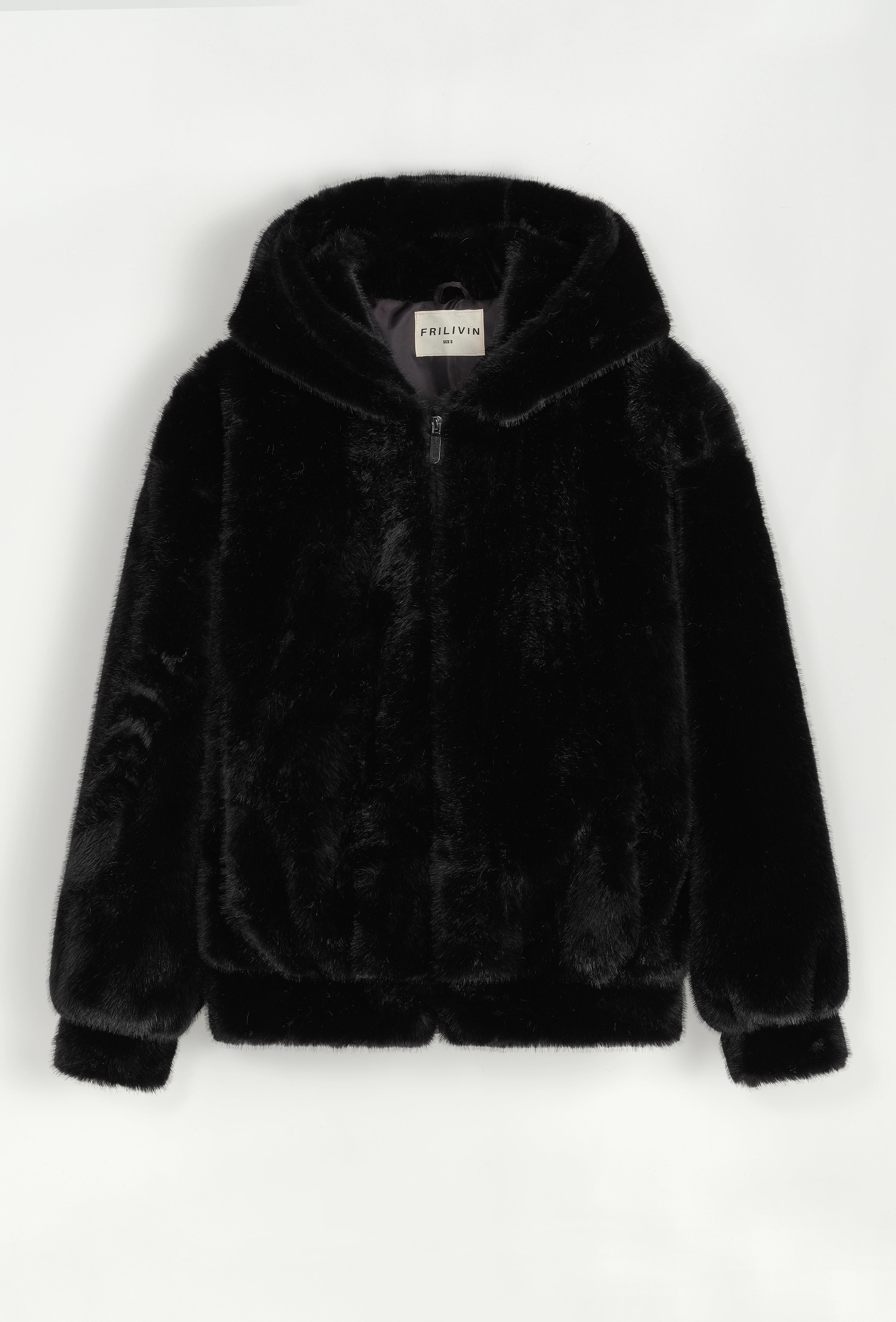 Veste unie à capuche