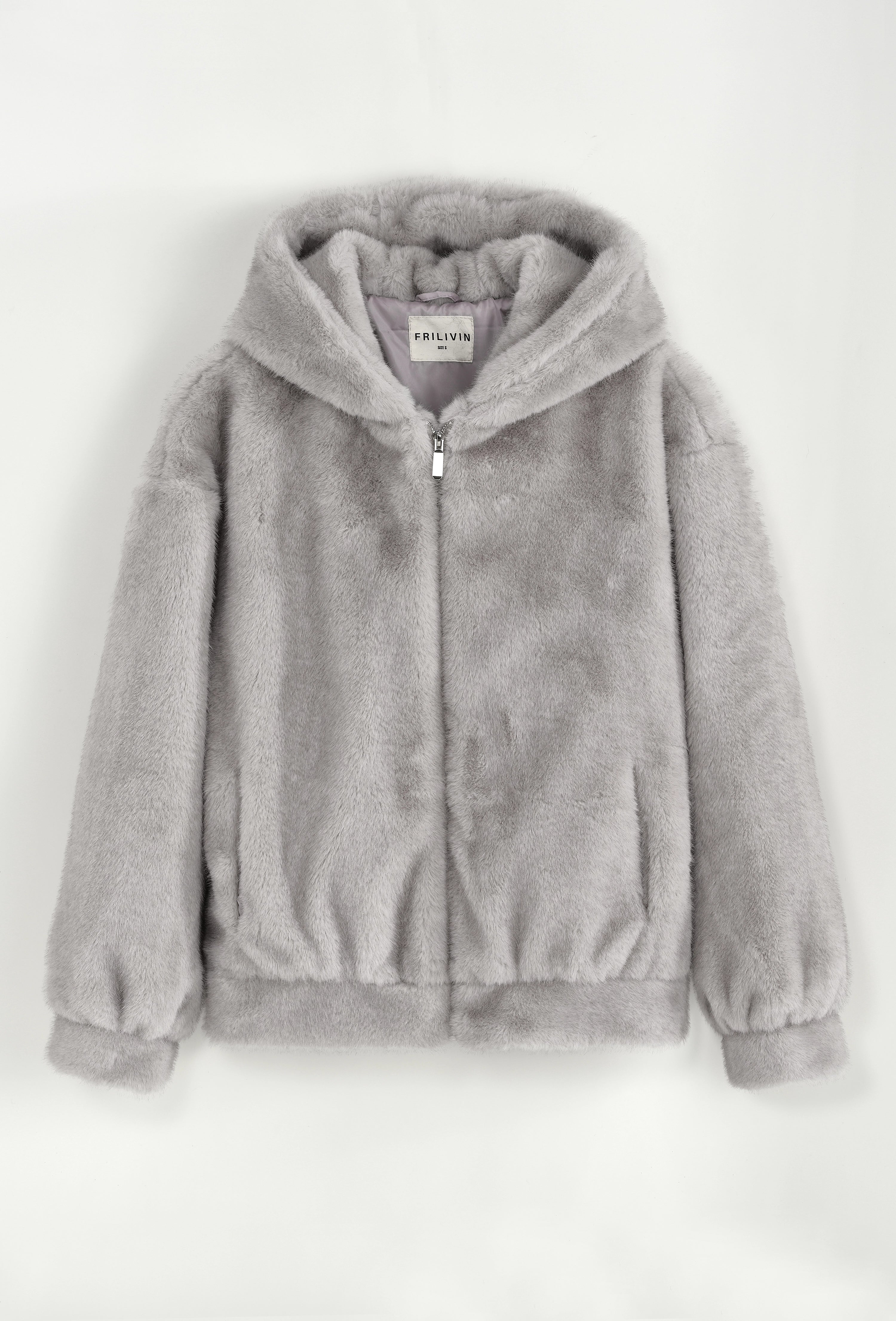 Veste unie à capuche