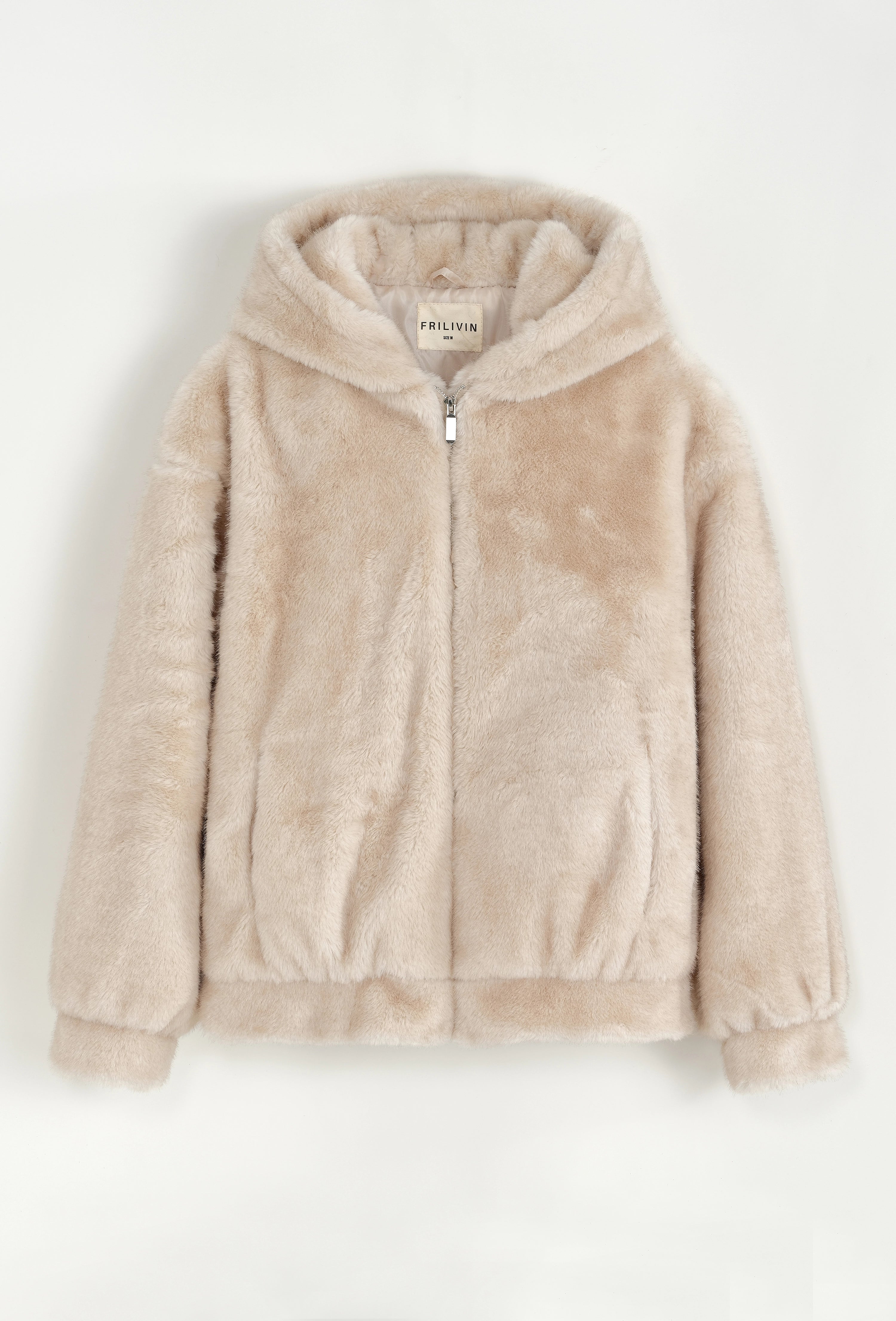 Veste unie à capuche