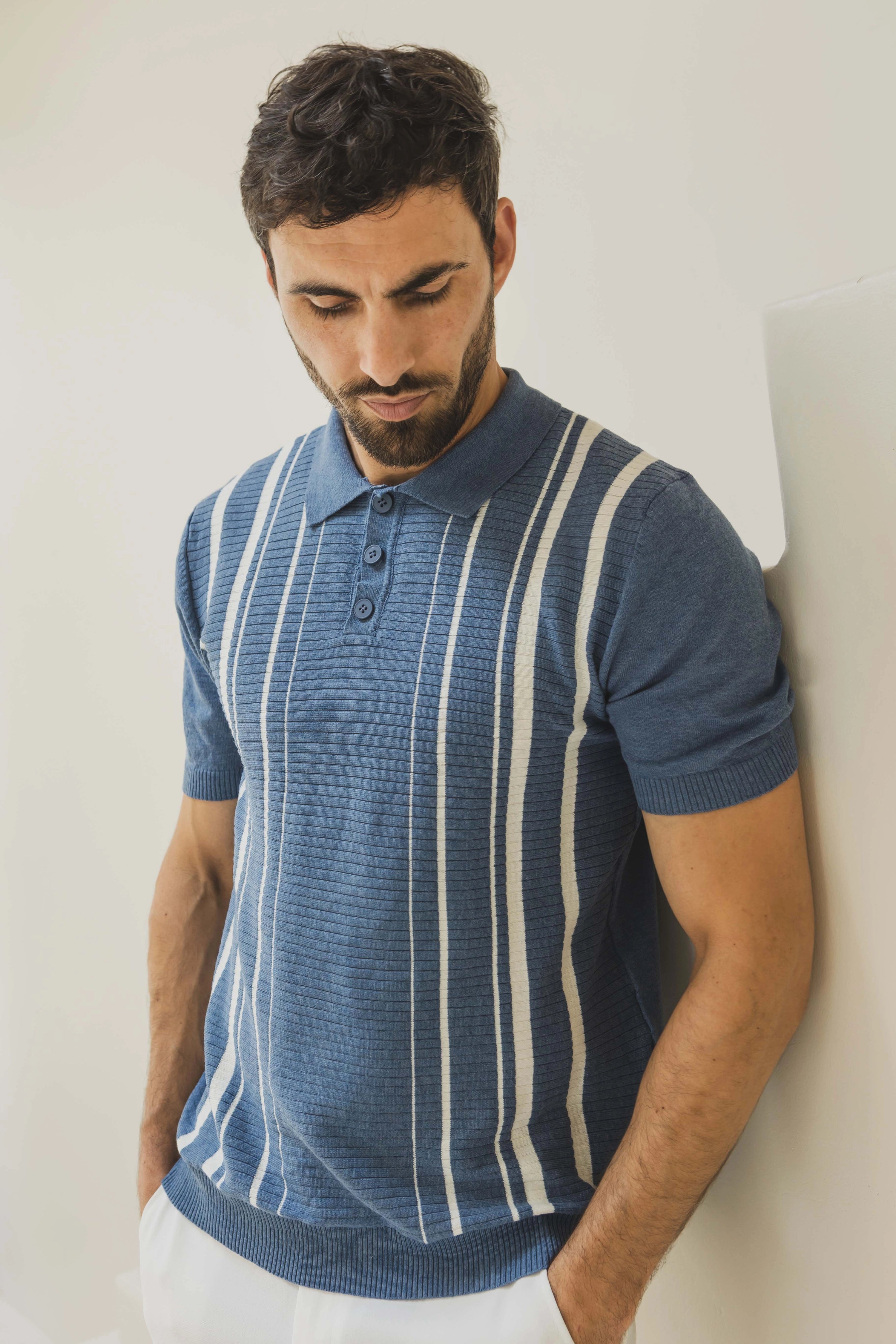 Polo à manches courtes à boutons