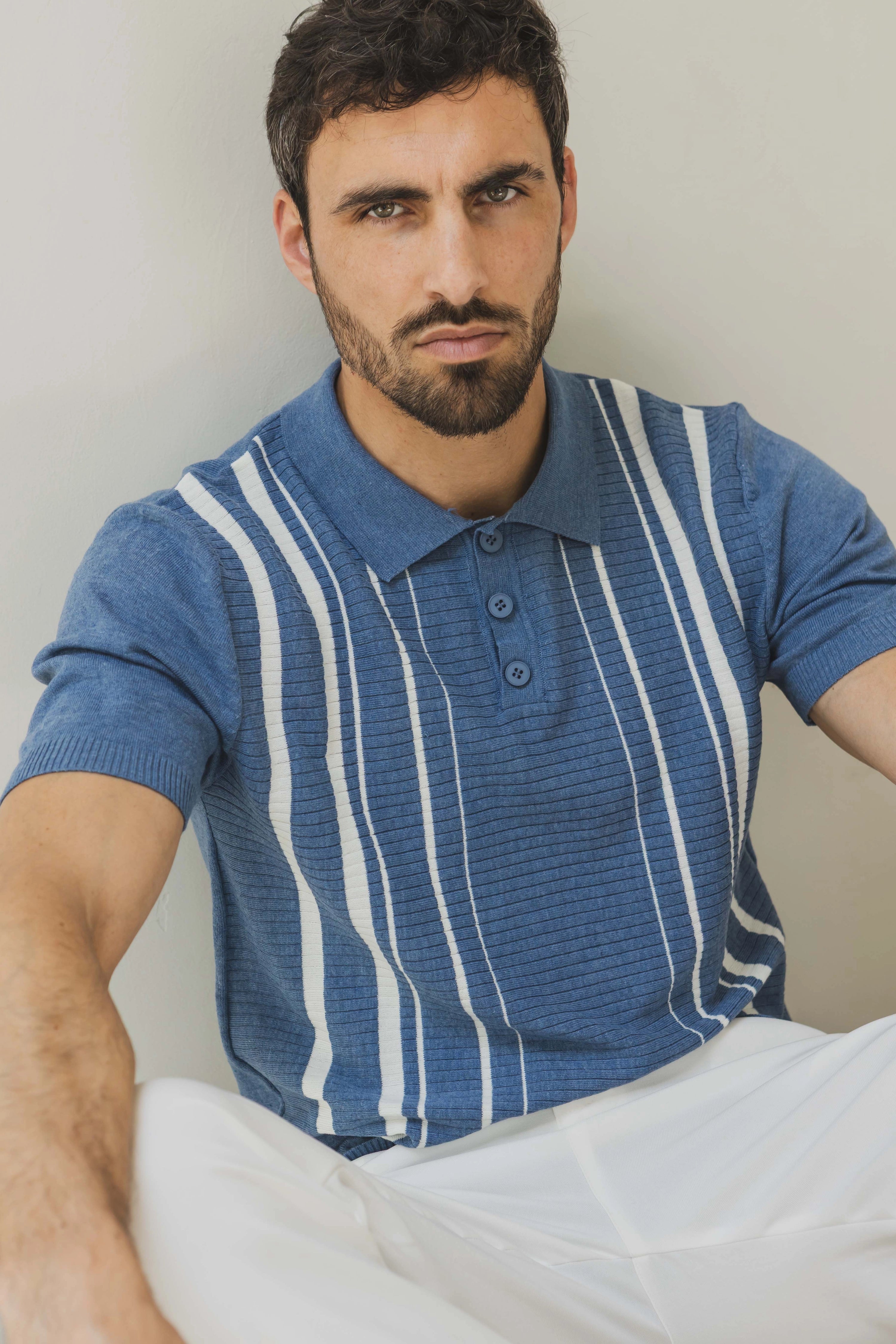 Polo à manches courtes à boutons