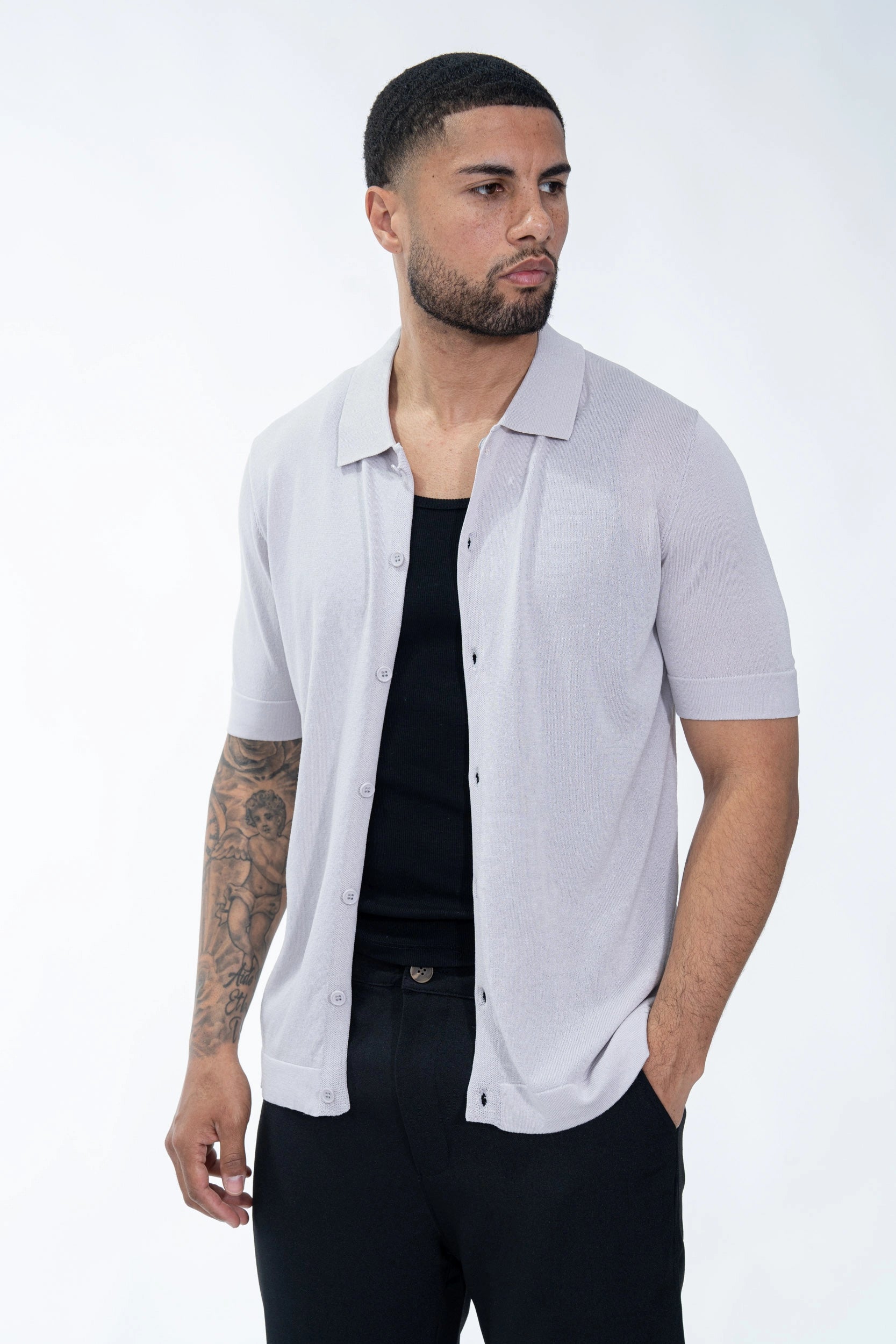 Polo boutonné manches courtes