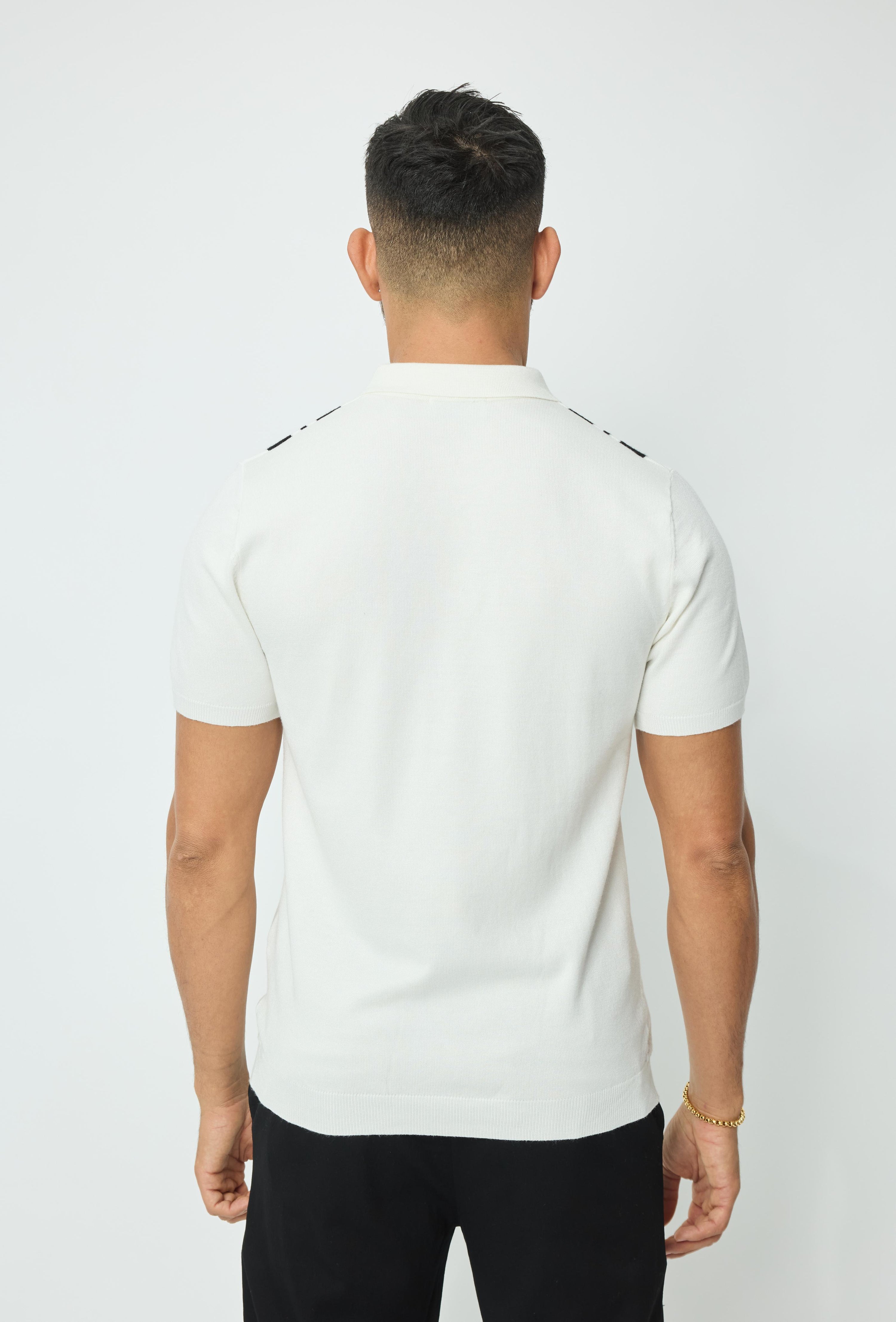 Polo à rayures latérales