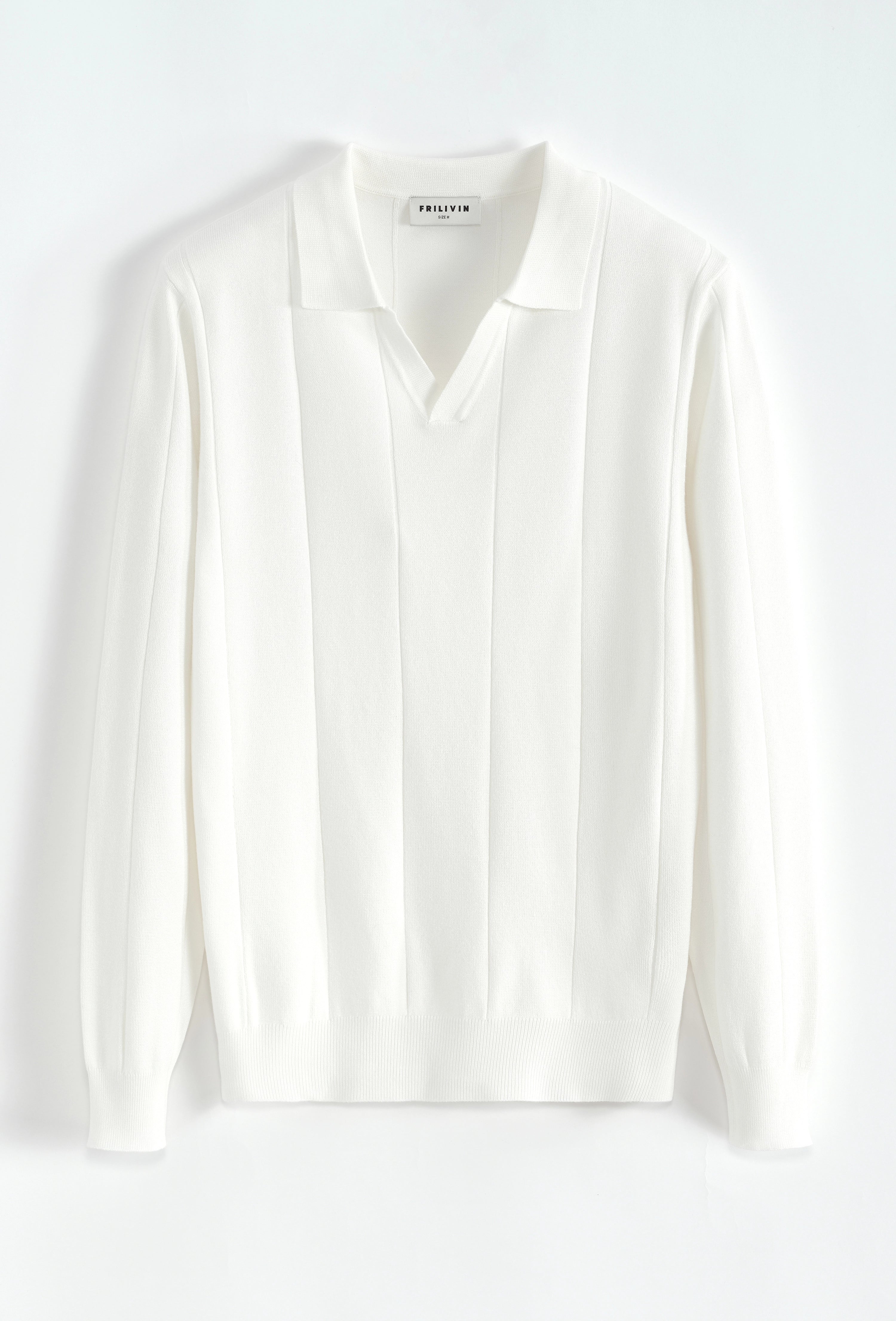 Pull manches longues col v