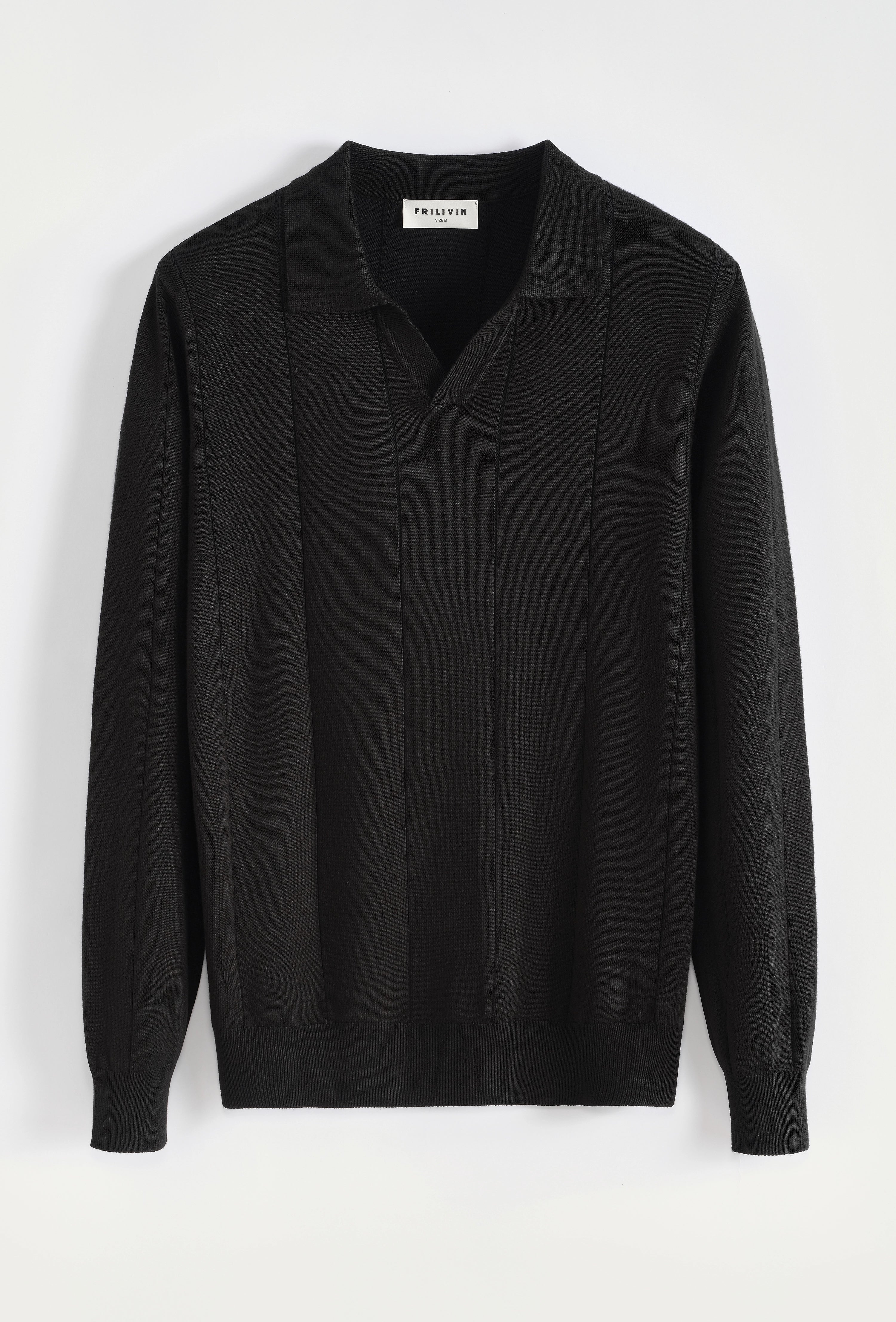 Pull manches longues col v