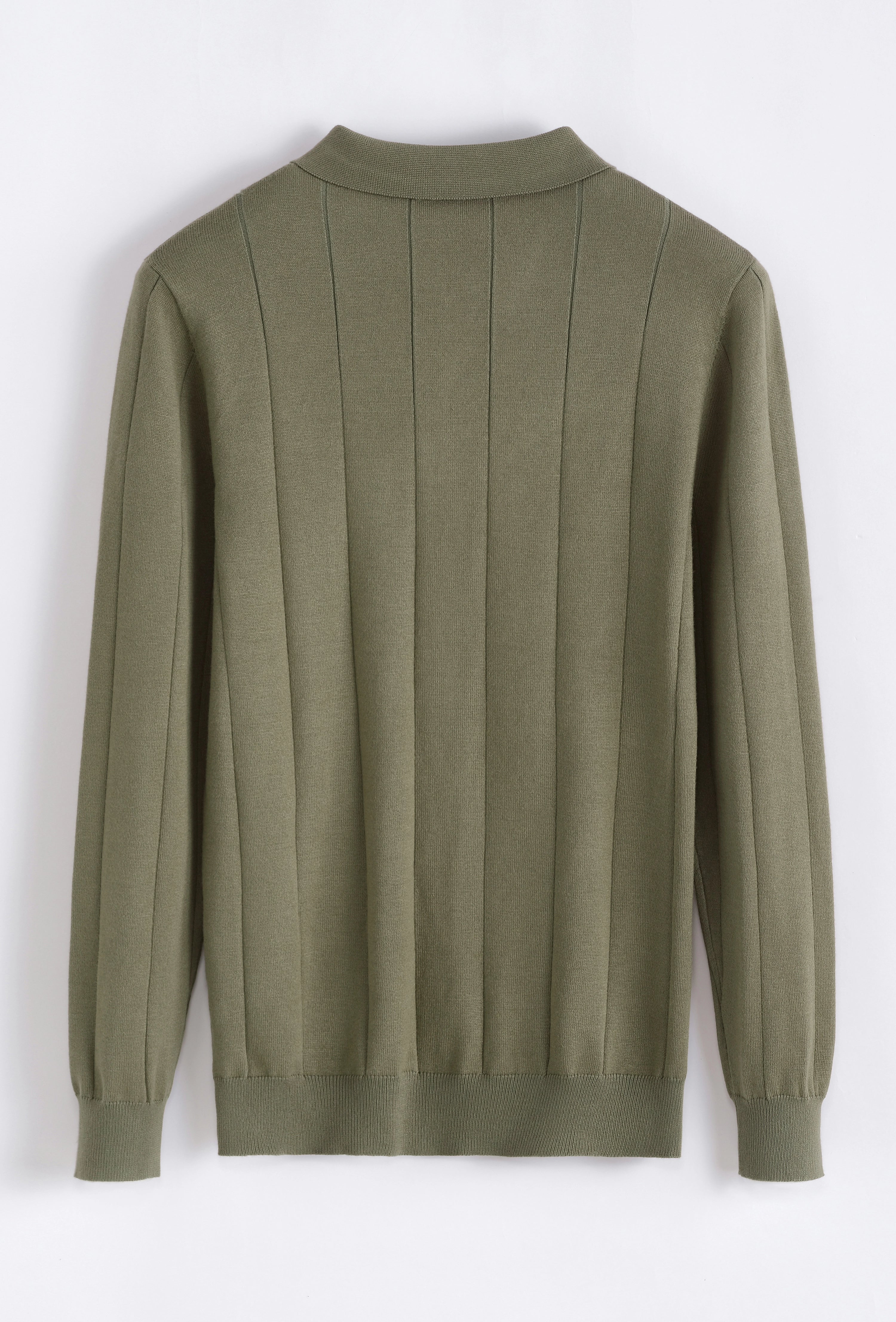 Pull uni manches longues