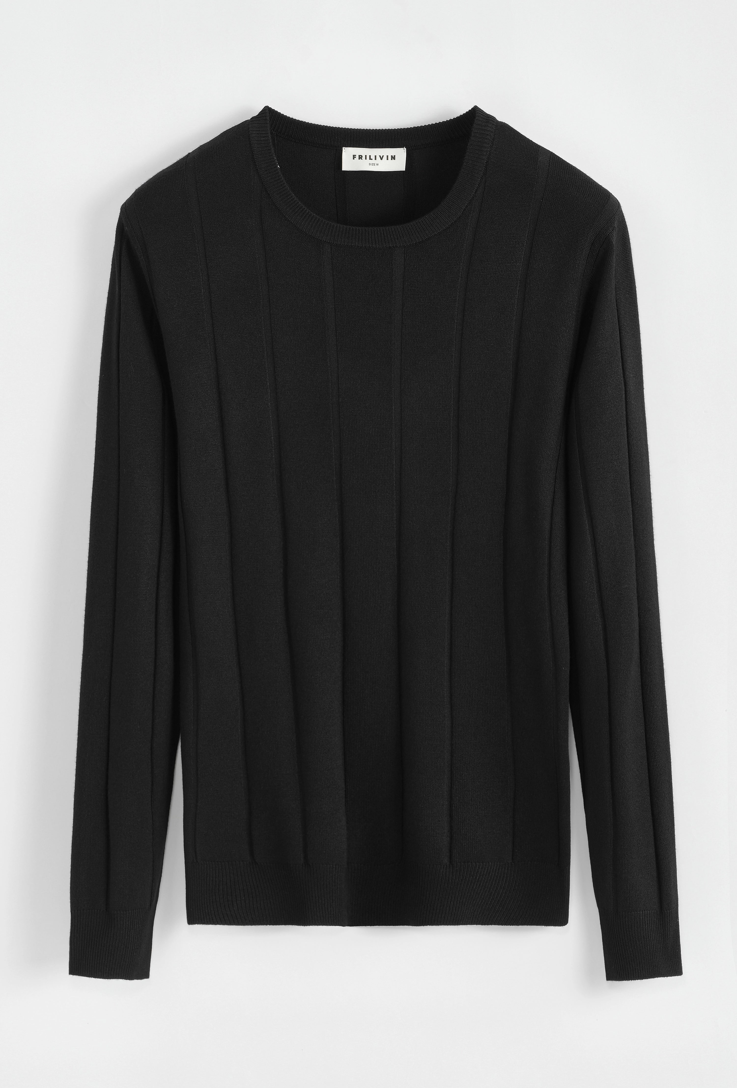 Pull uni manches longues