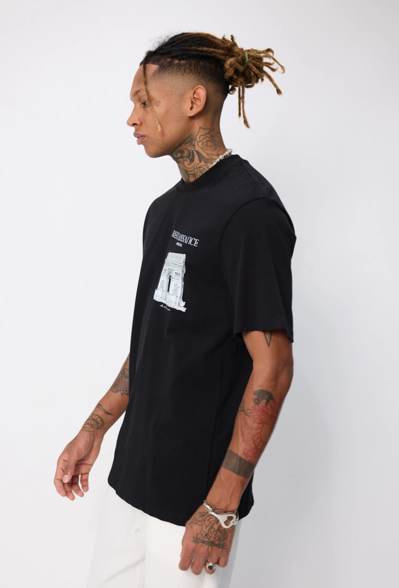 T-shirt à motif recto verso