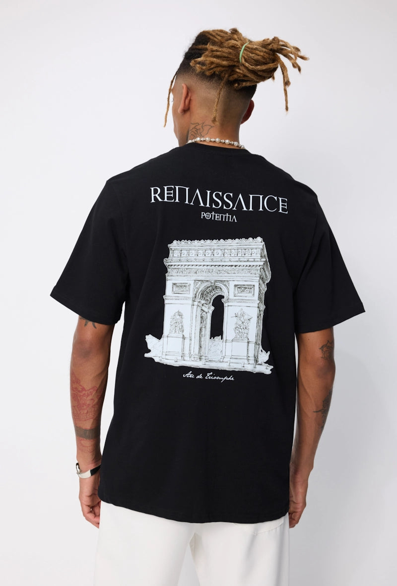 T-shirt à motif recto verso