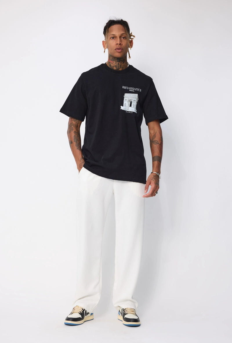 T-shirt à motif recto verso