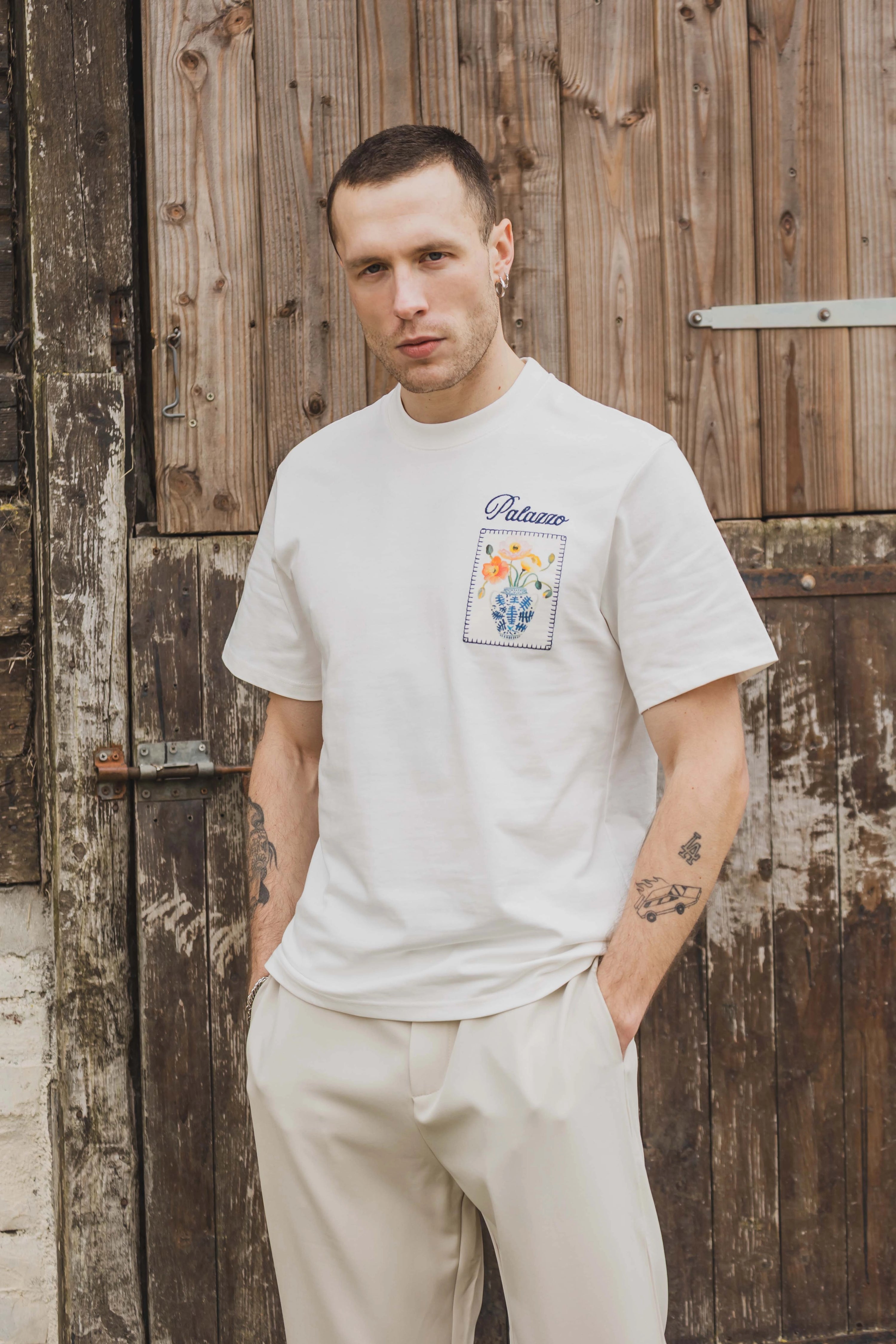 T-shirt à motif recto verso