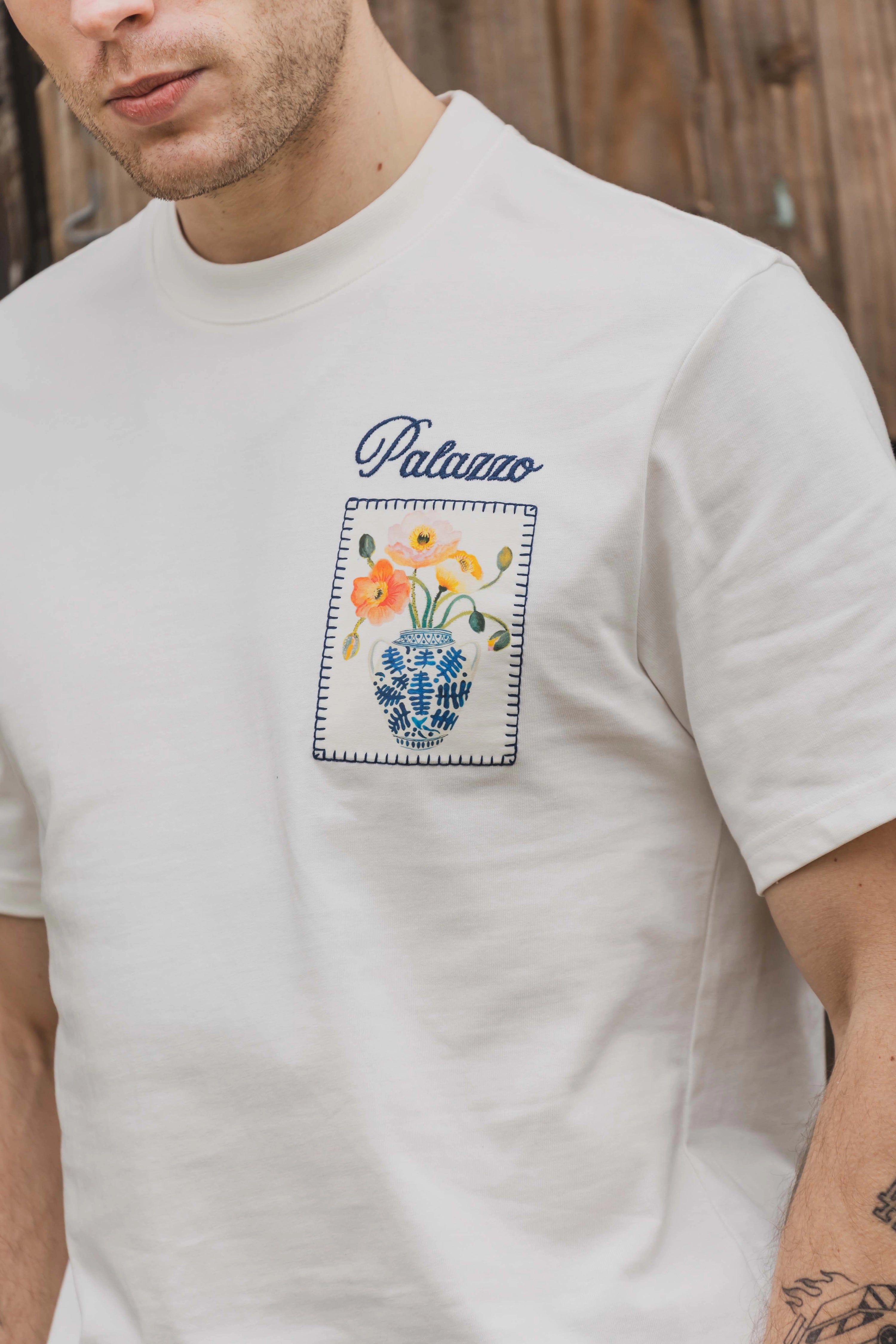 T-shirt à motif recto verso