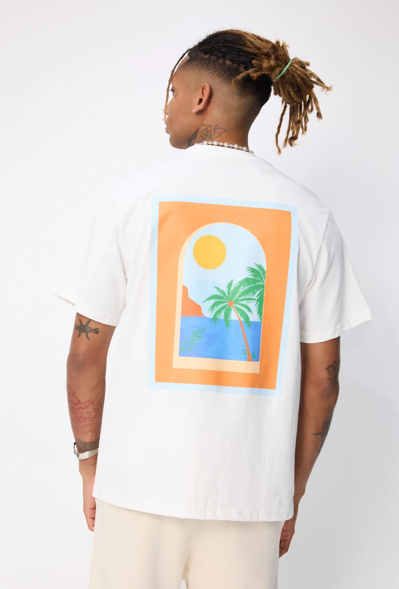 T-shirt à motif recto verso