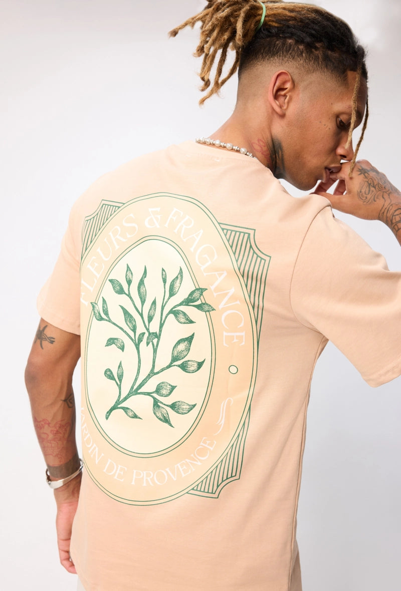 T-shirt manches courtes à motif recto verso