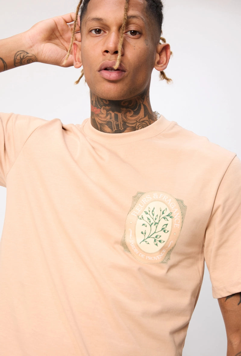 T-shirt manches courtes à motif recto verso