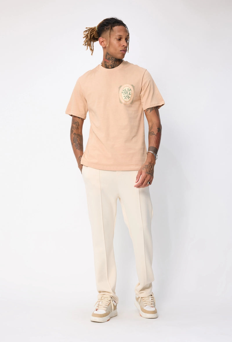 T-shirt manches courtes à motif recto verso