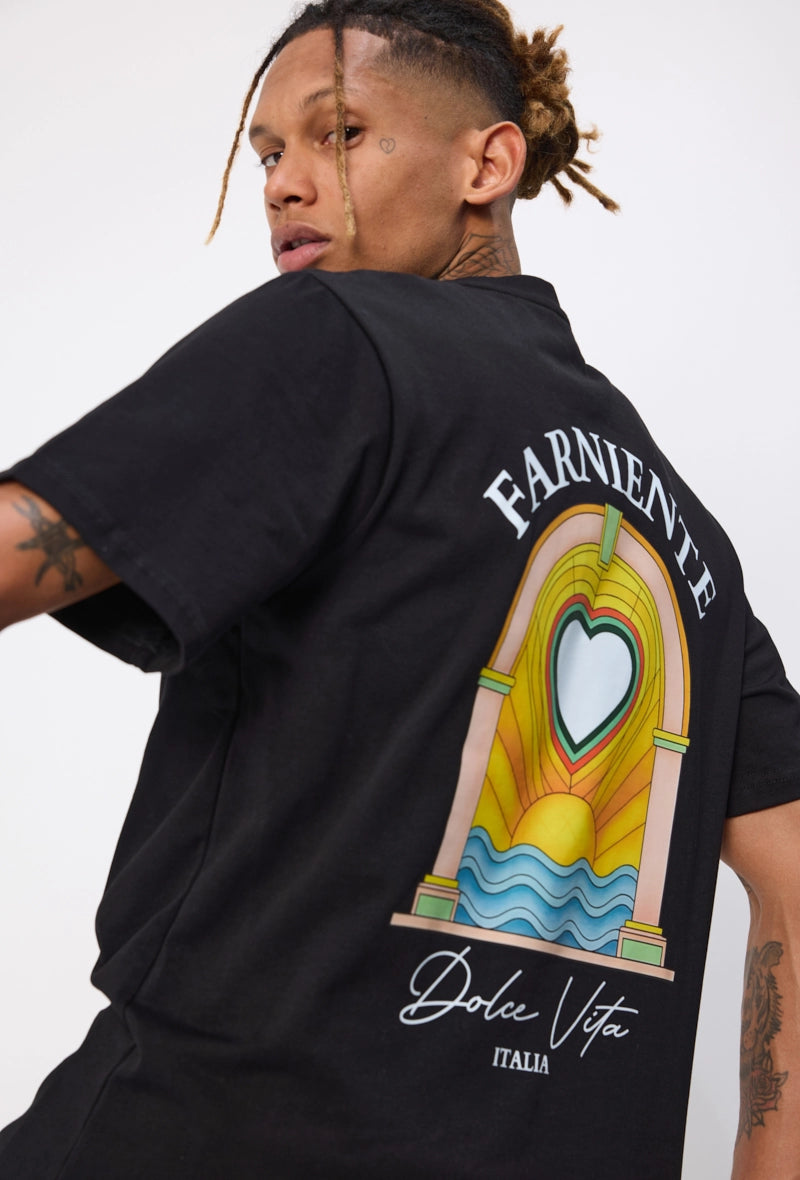 T-shirt à motif recto verso