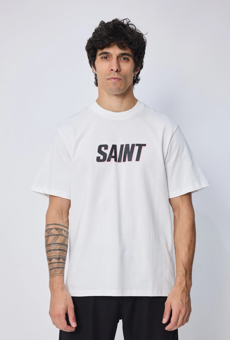 T-shirt manches courtes à motif recto verso