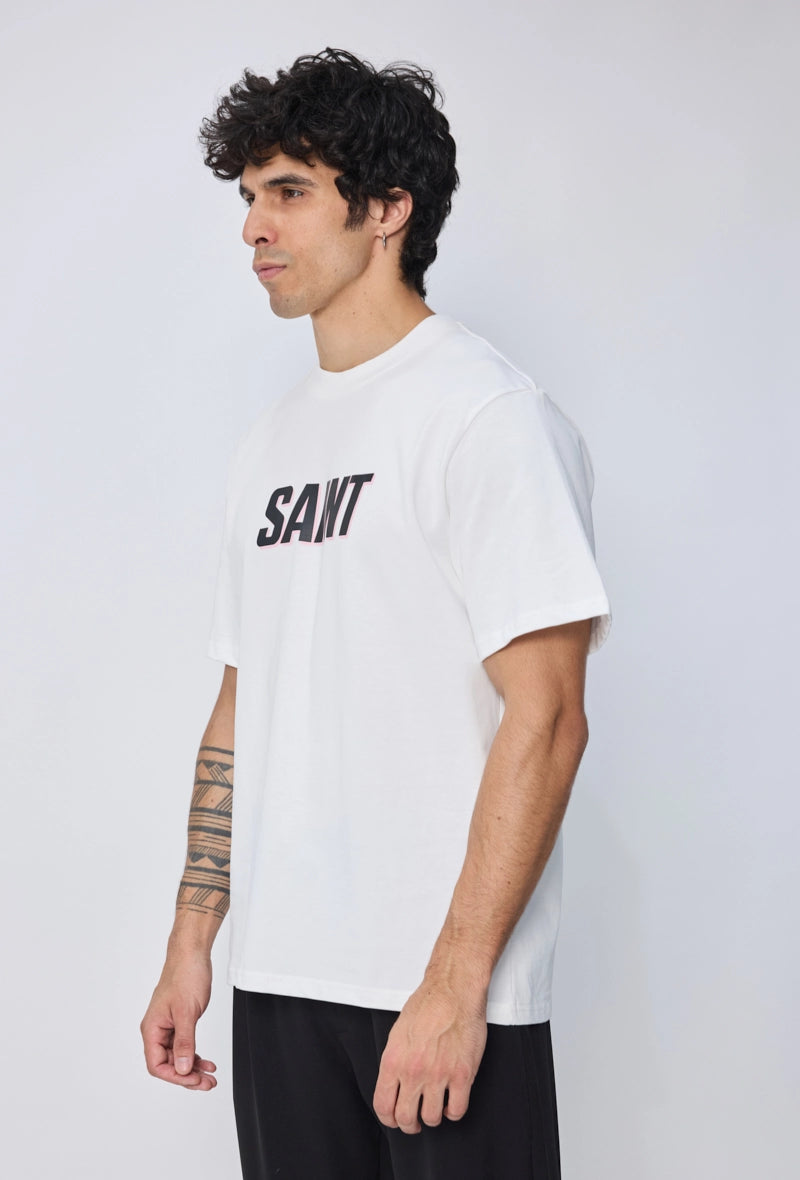 T-shirt manches courtes à motif recto verso