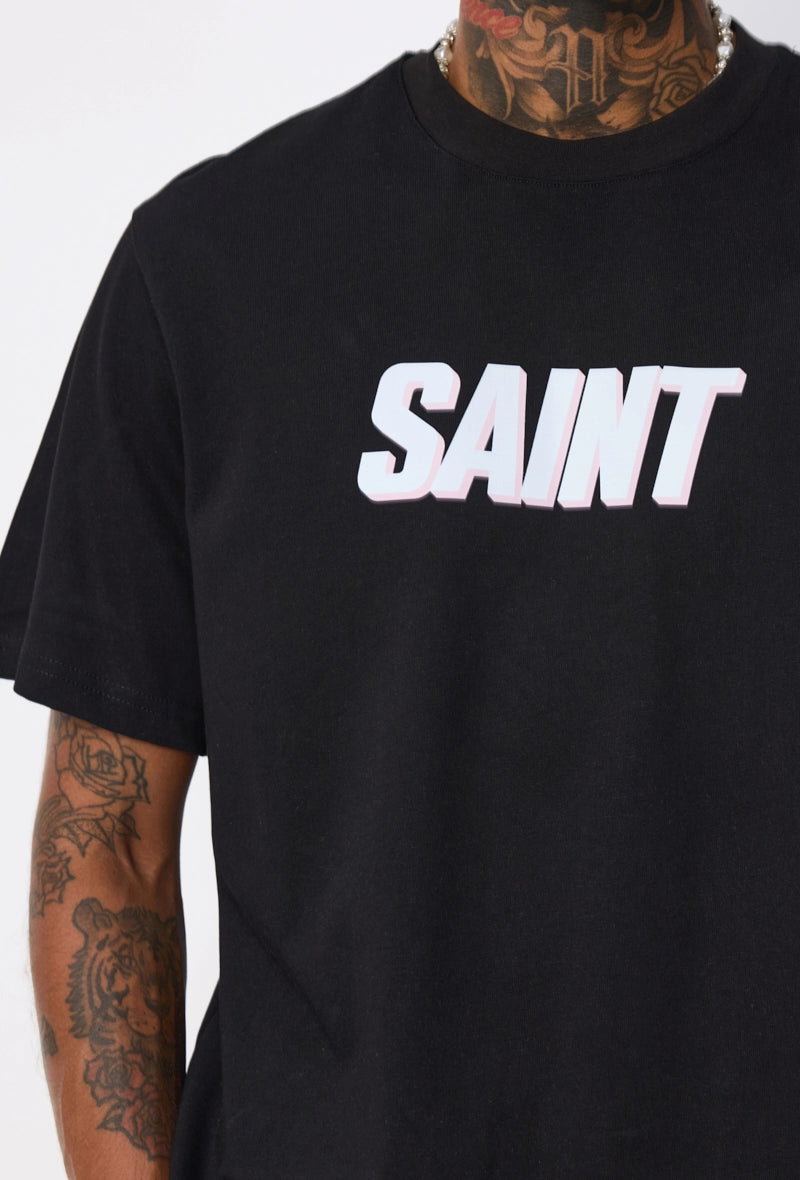 T-shirt manches courtes à motif recto verso