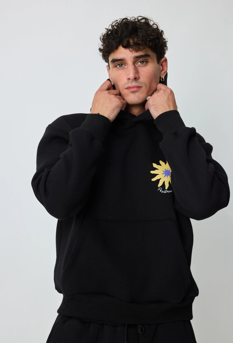 Sweat à capuche à motif