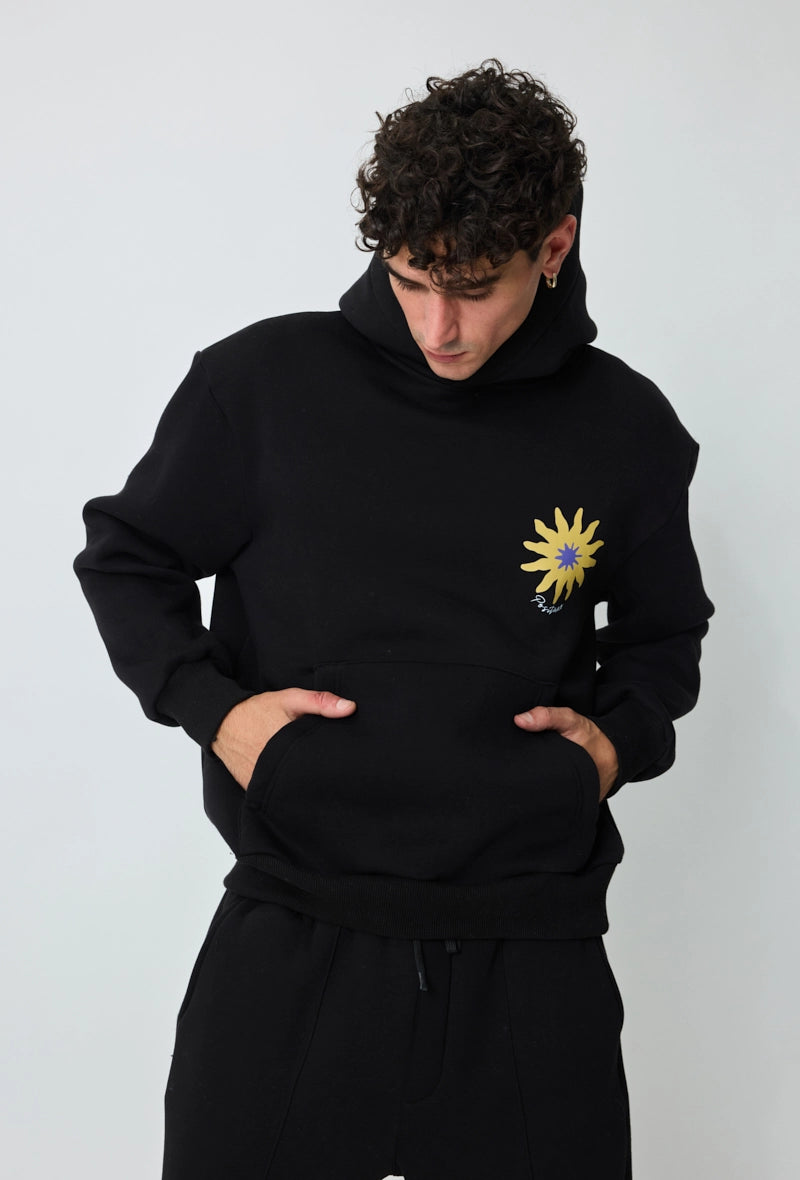 Sweat à capuche à motif