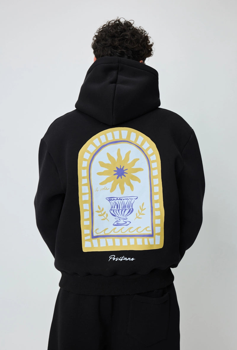 Sweat à capuche à motif