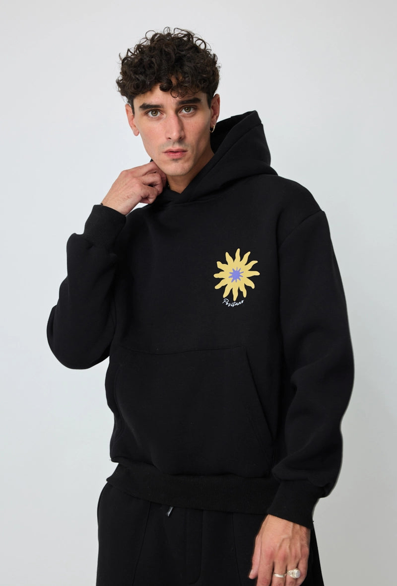 Sweat à capuche à motif