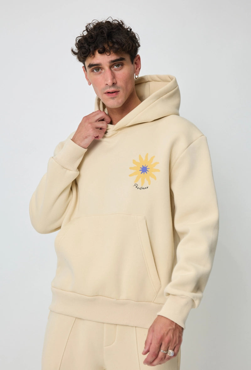 Sweat à capuche à motif