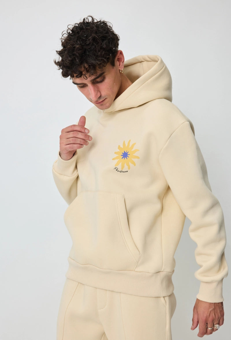 Sweat à capuche à motif