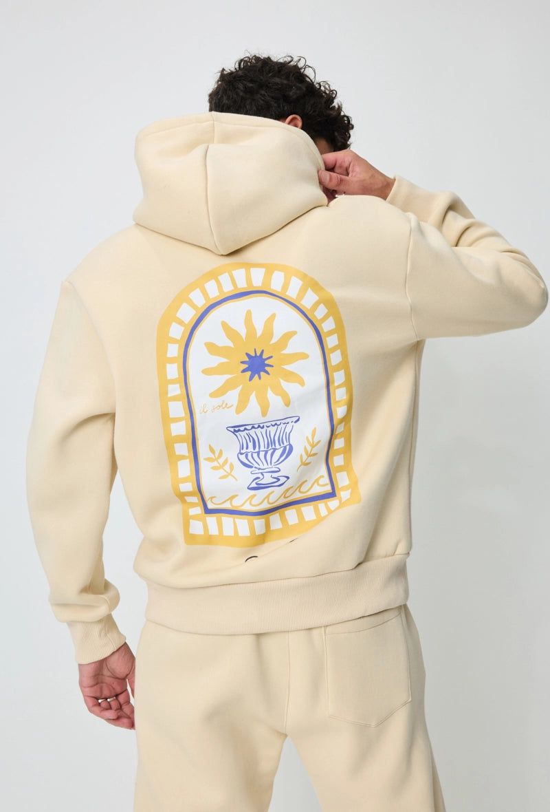 Sweat à capuche à motif